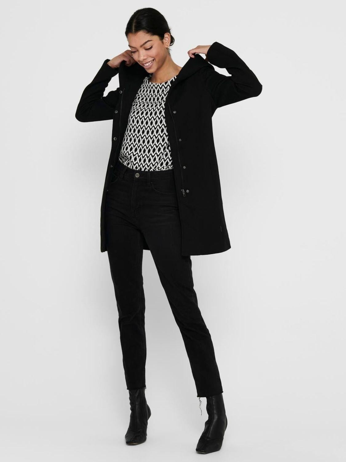 Only Cappotto Donna Sedona Nero 15142911 Black ONLY