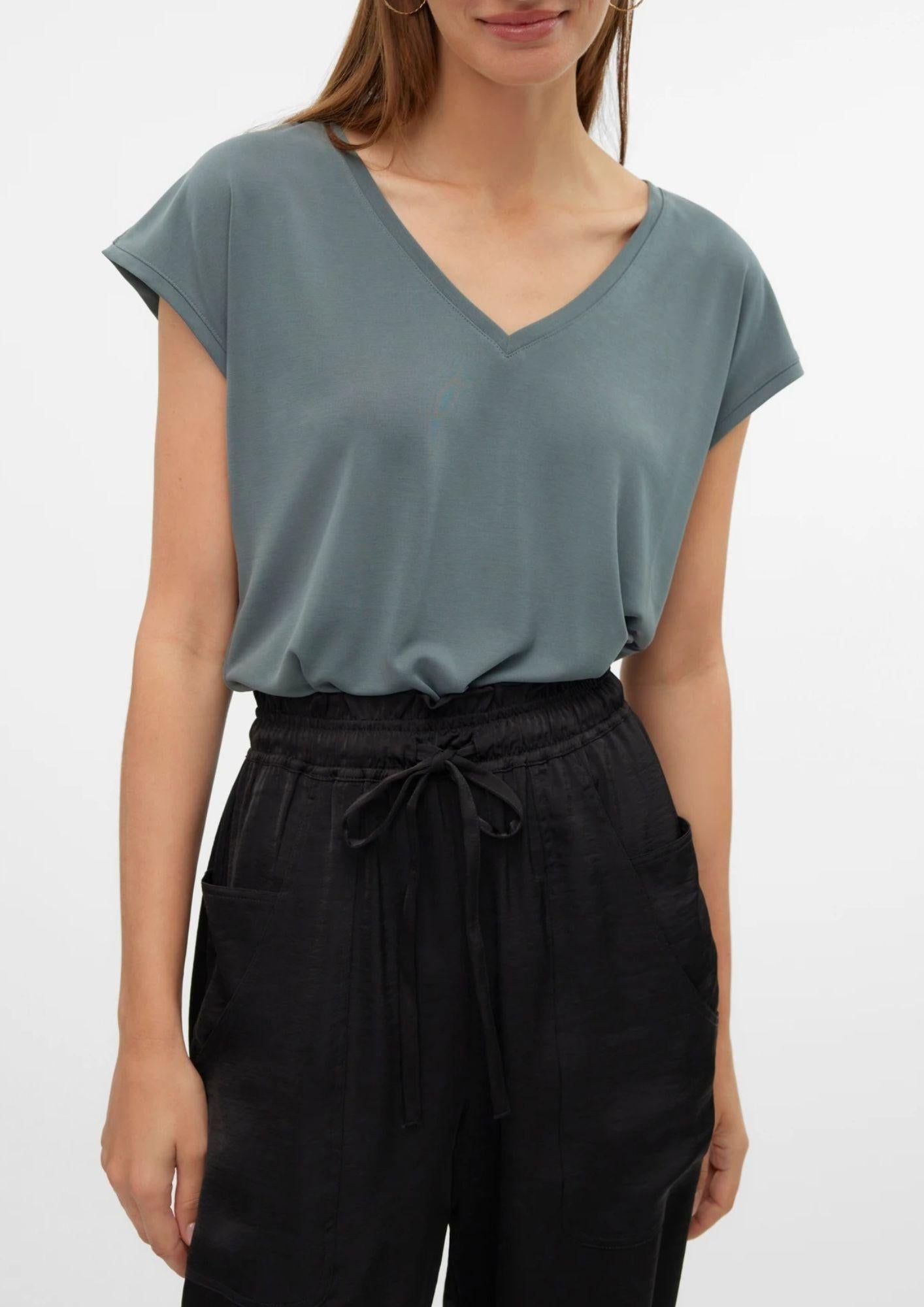 Vero Moda Top Donna Filli Verde 10247666 Balsam Green VERO MODA