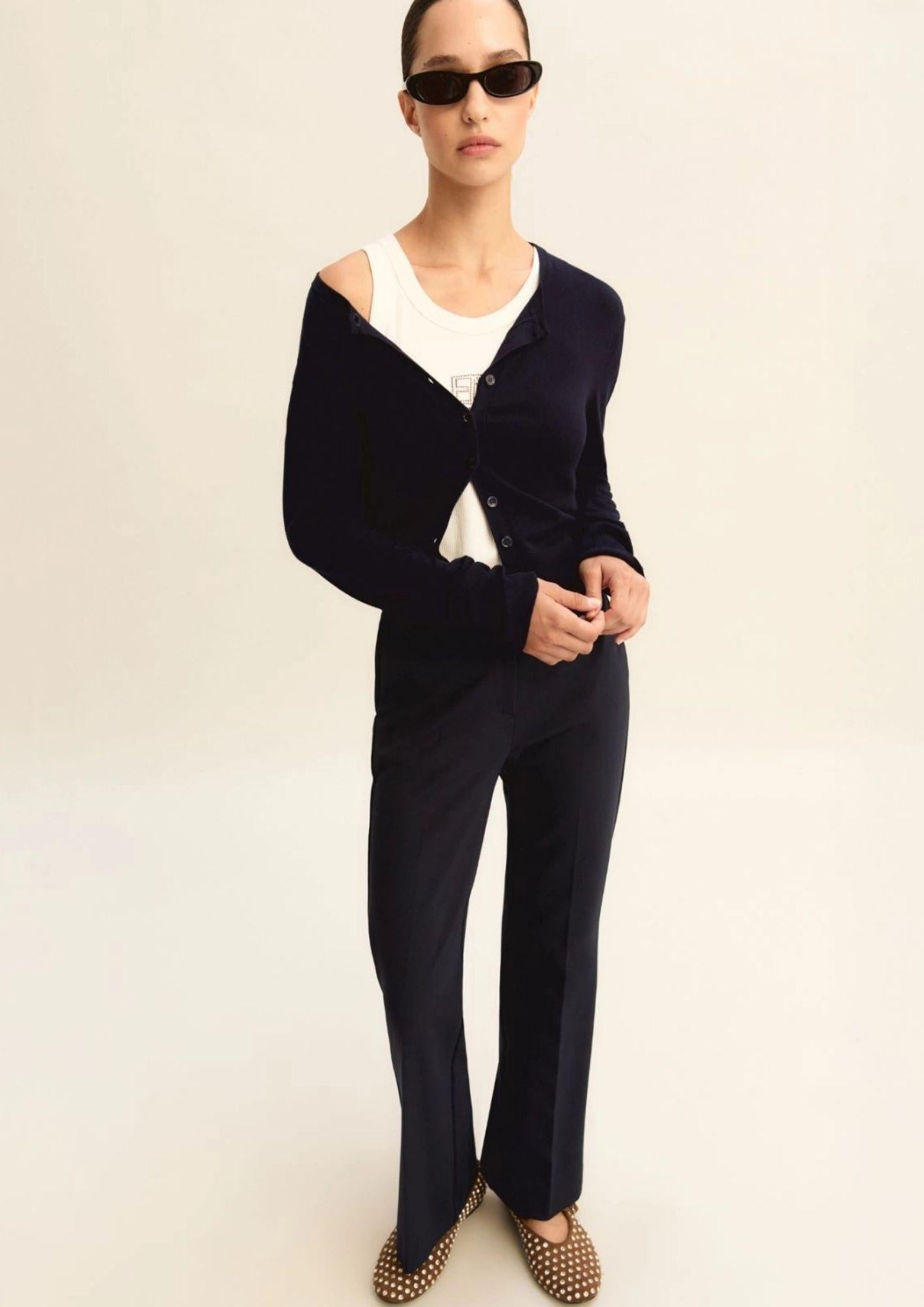 Emme Marella Pantalone Donna Emmflare Blu 2615781011200 003 EMME MARELLA