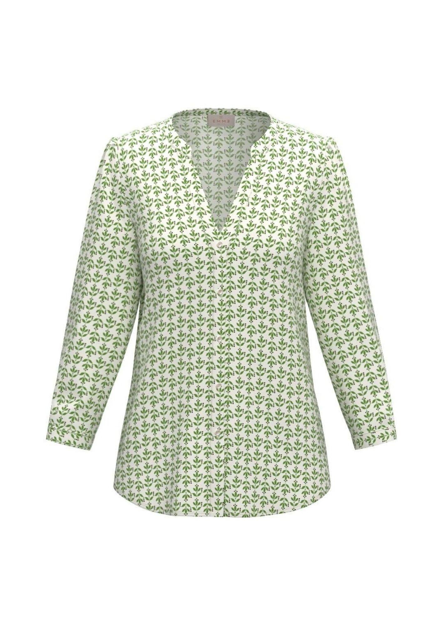 Emme Marella Camicia Donna Emmranch Bianco Burro e Verde 2615111231200 005 EMME MARELLA