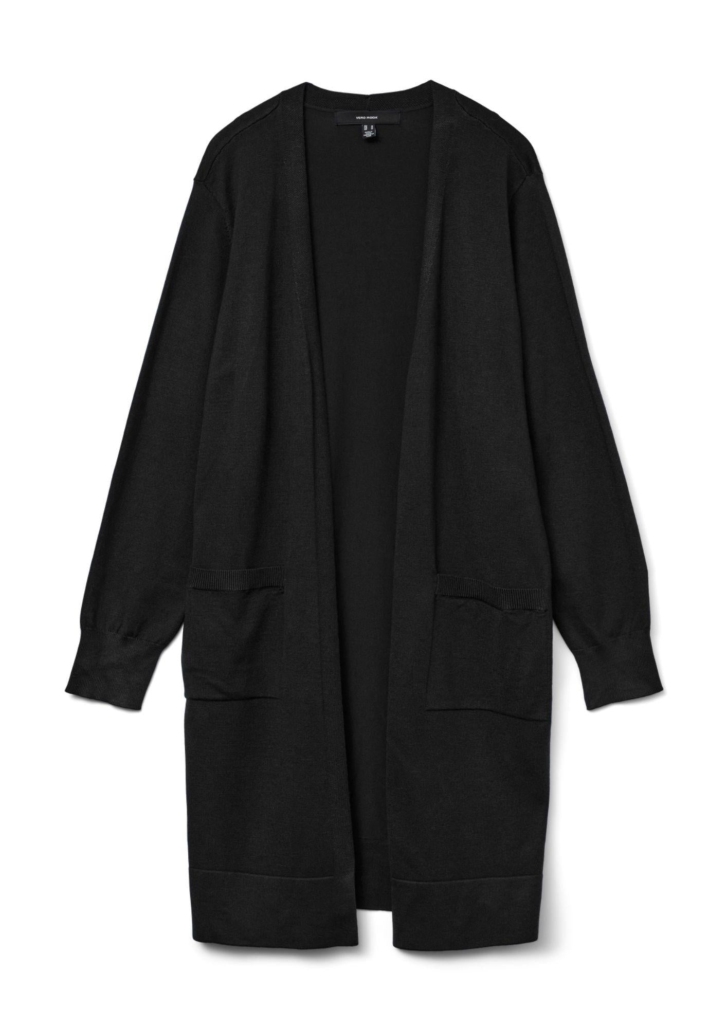 Vero Moda Cardigan Lungo Donna Silje Nero 10320462 Black VERO MODA