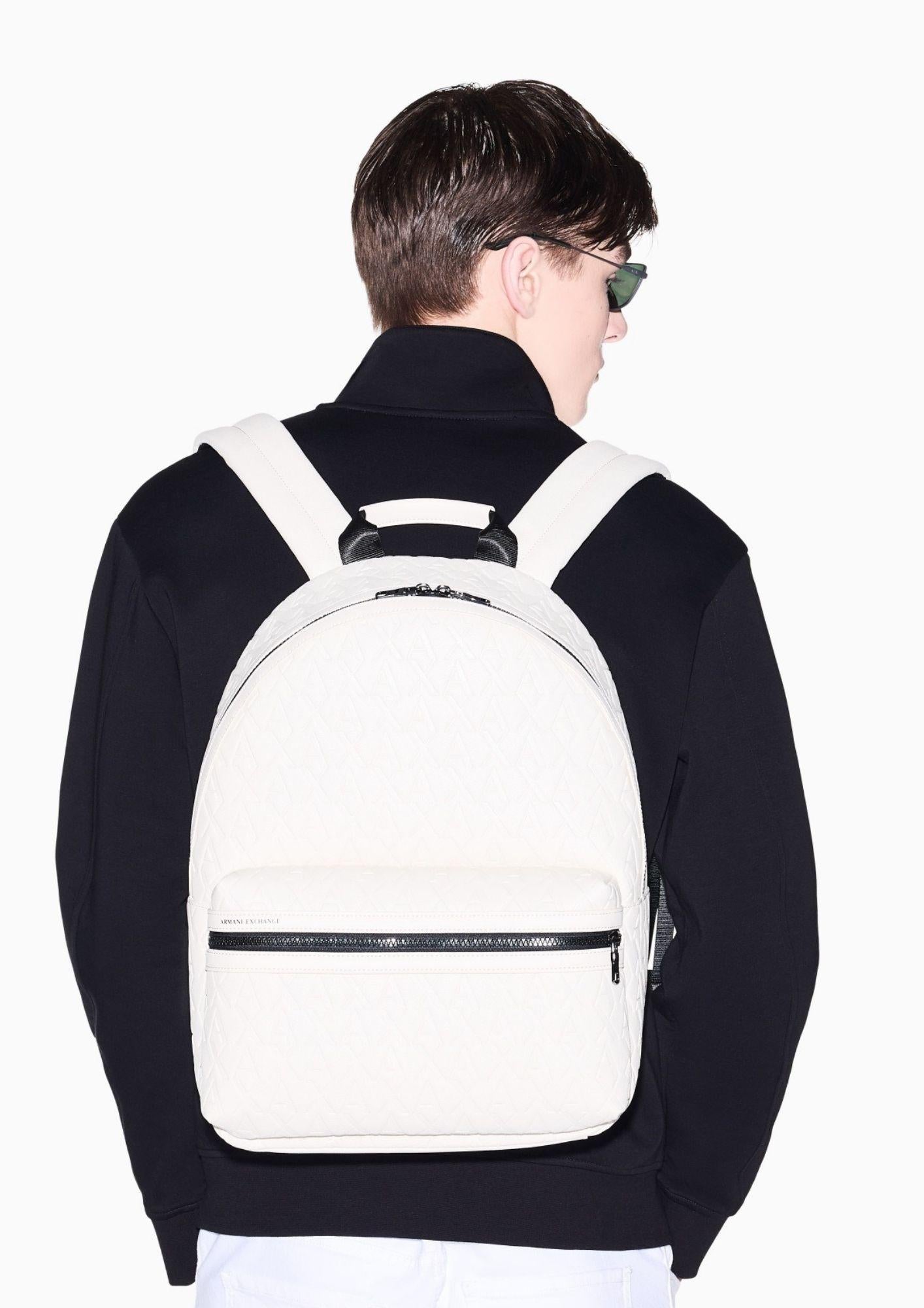 Armani Exchange Zaino Uomo Bianco XM000237 AF12133 U1074 ARMANI EXCHANGE