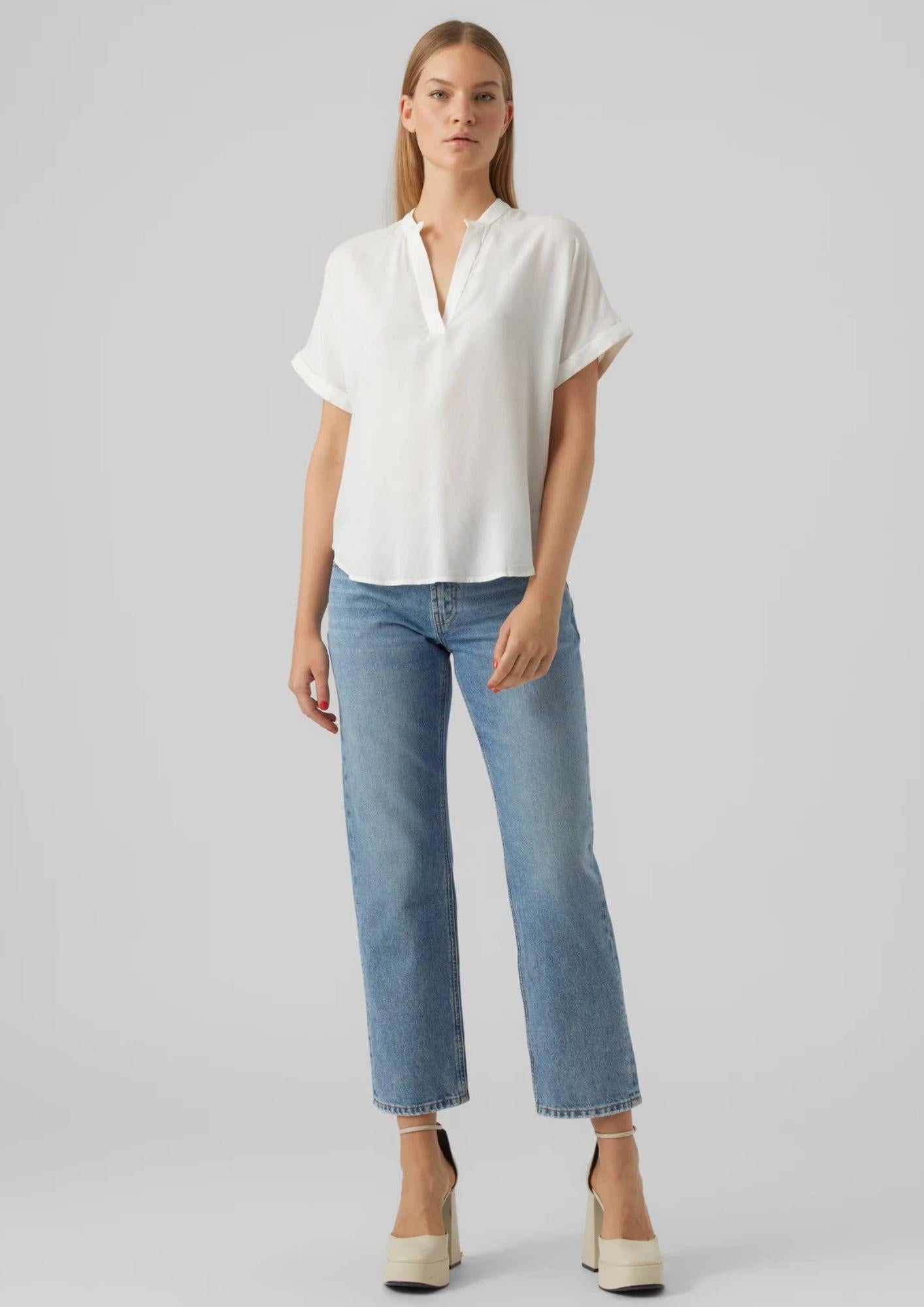 Vero Moda Top Donna Beauty Bianco 10279697 Snow White VERO MODA
