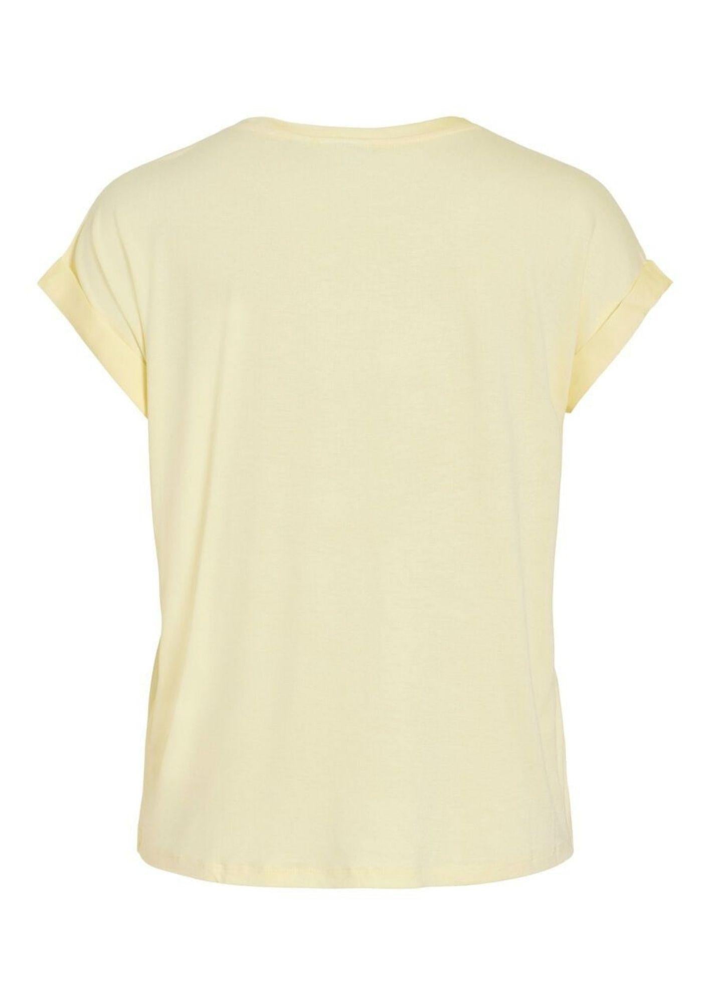 Vila Top Donna Viellette Giallo Pastello 14059563 Pastel Yellow VILA