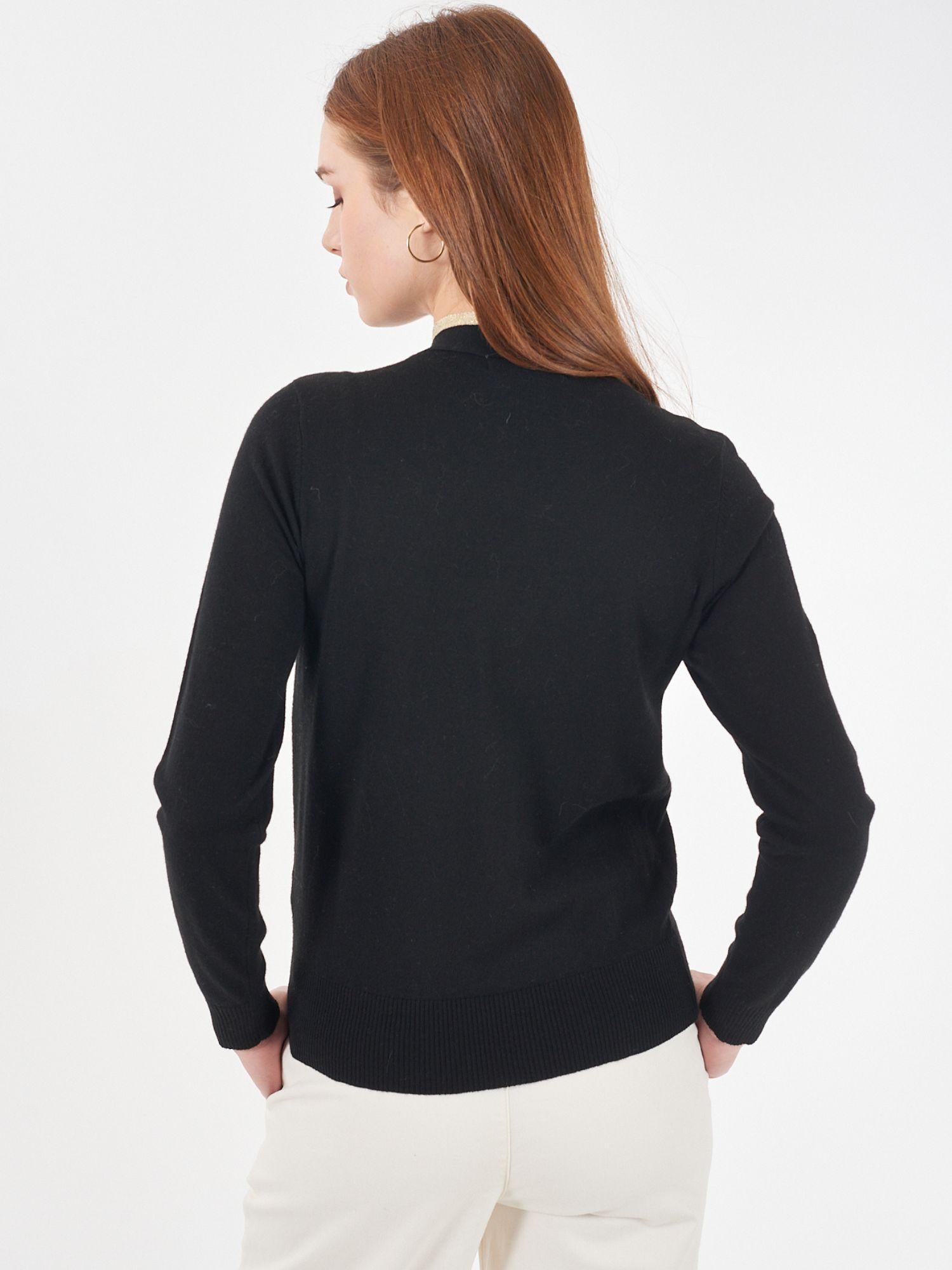 Yes Zee Maglia Donna Nera M015 IP00 0801 YES ZEE