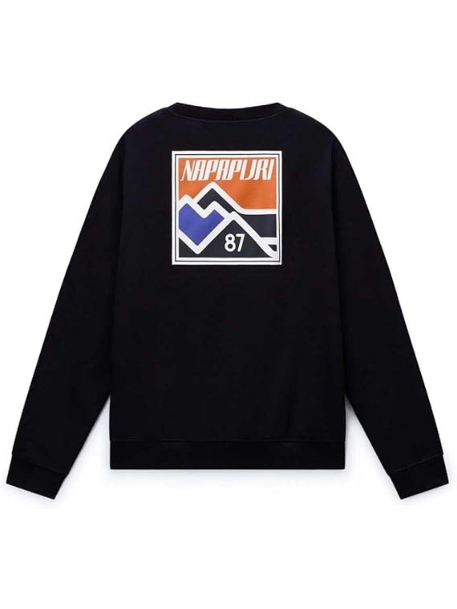 Napapijri Felpa Uomo Girocollo Guide Nero NP0A88V5 941 NAPAPIJRI