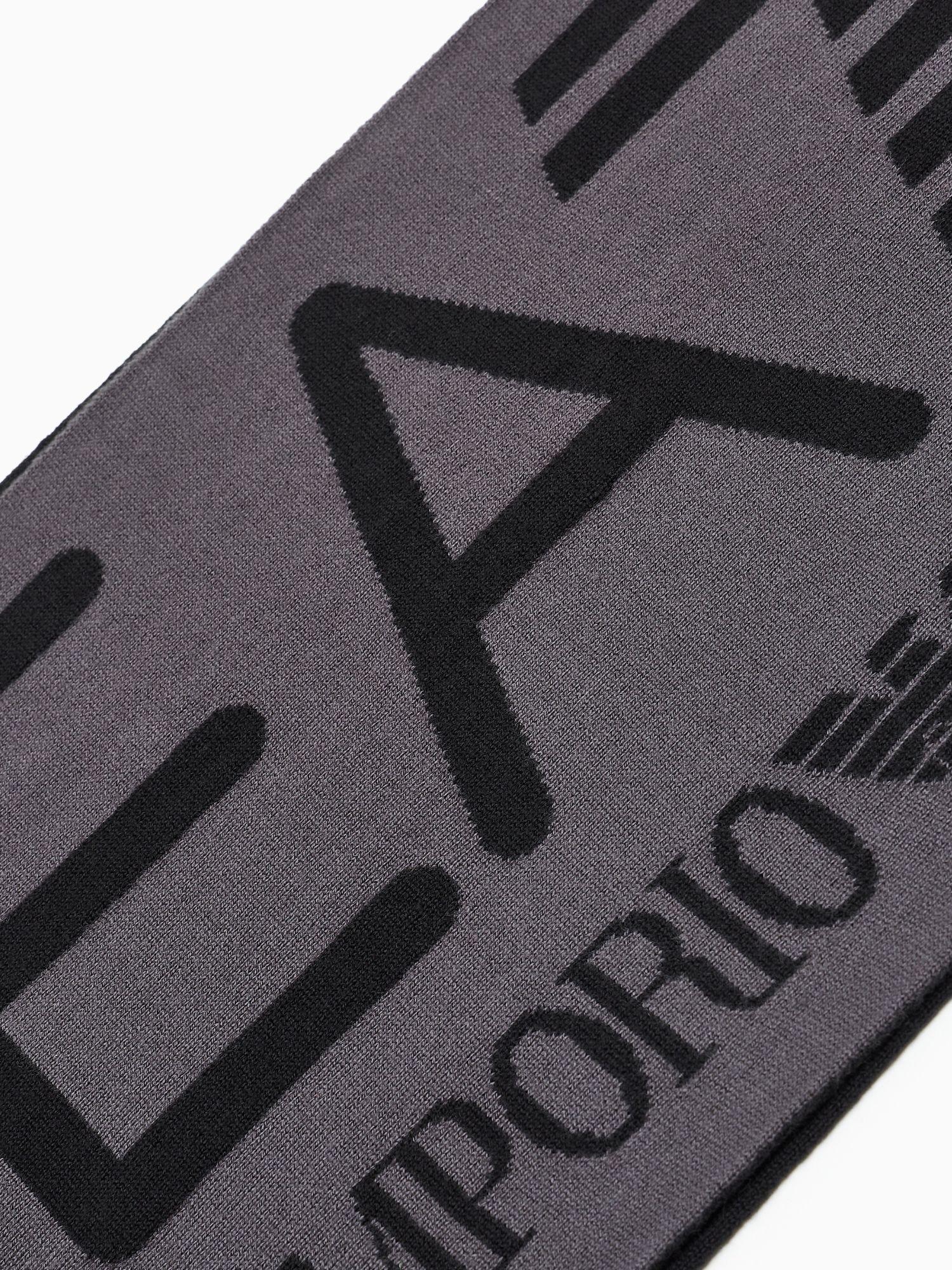 EA7 Emporio Armani Sciarpa Visibility con maxi logo EA7 Grigio 7X000007 AF11994 M8151 EA7 EMPORIO ARMANI