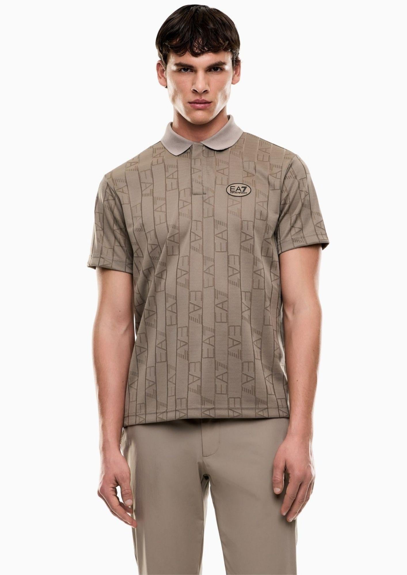 EA7 Emporio Armani Polo Uomo Beige 7M001287 AF22277 F1039 EA7 EMPORIO ARMANI