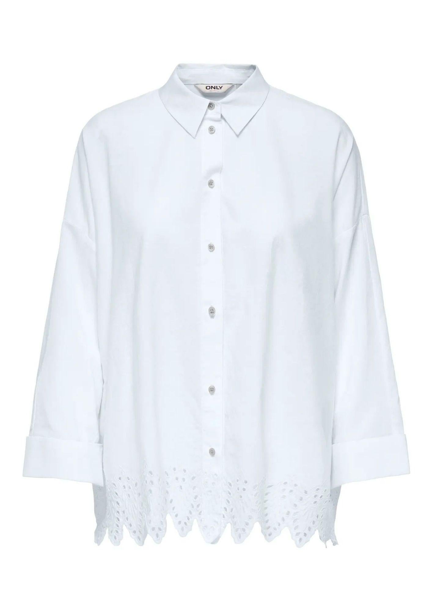 Only Camicia Donna Graces Bianca 15343165 Bright White ONLY
