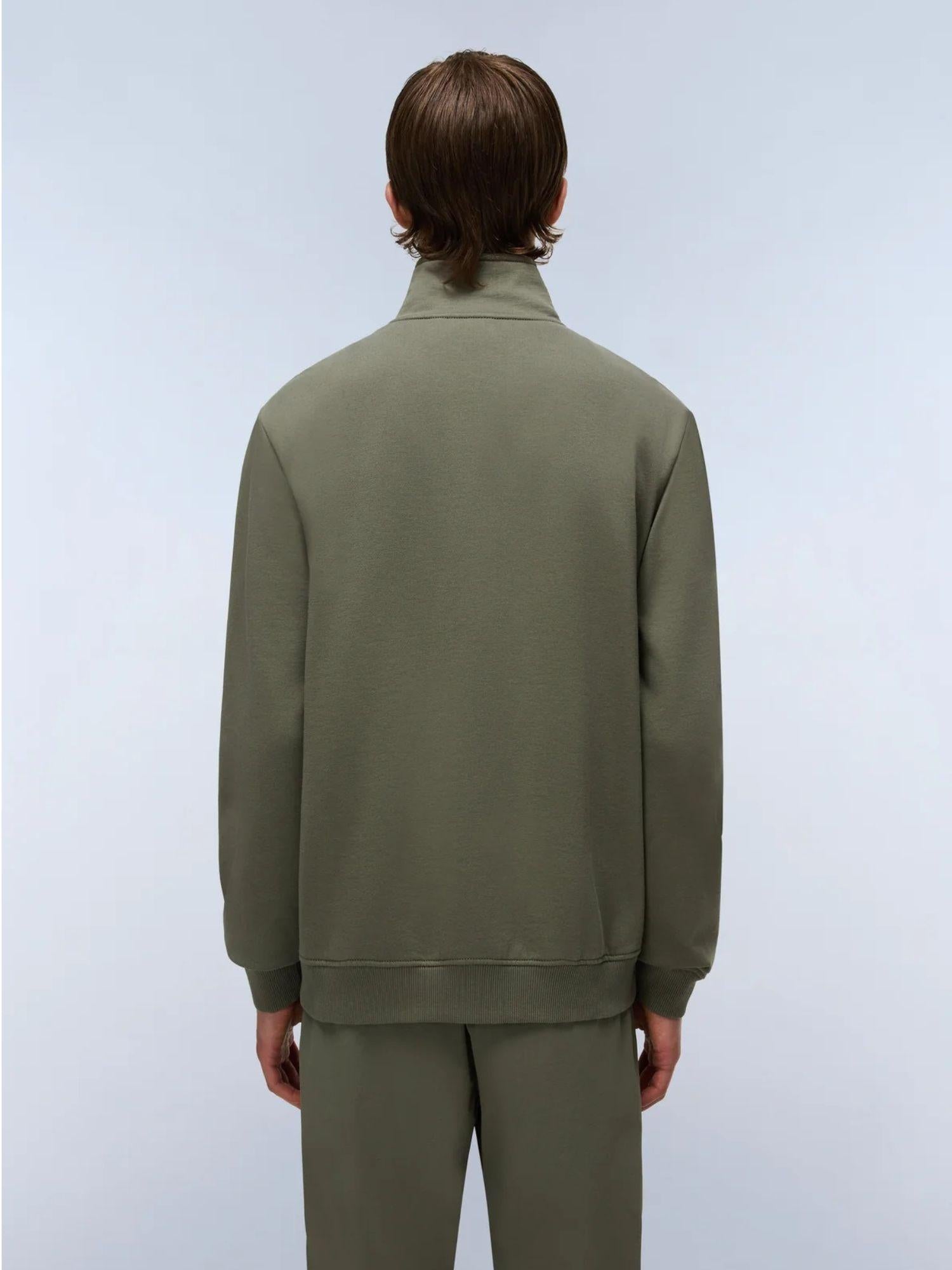 Napapijri Felpa con Zip Balis Winter Uomo Verde Tea Leaf NP0A4GBA G0A NAPAPIJRI