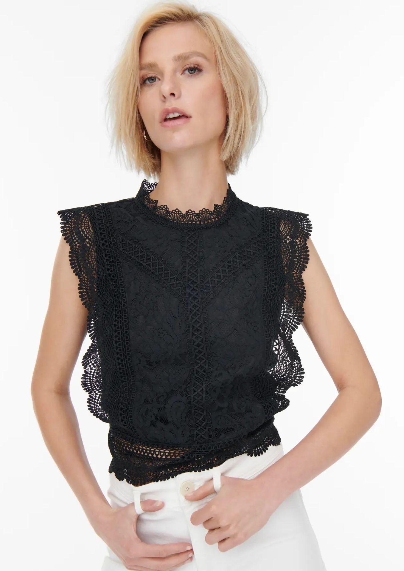 Only Top Donna Karo Nero 15204604 Black ONLY