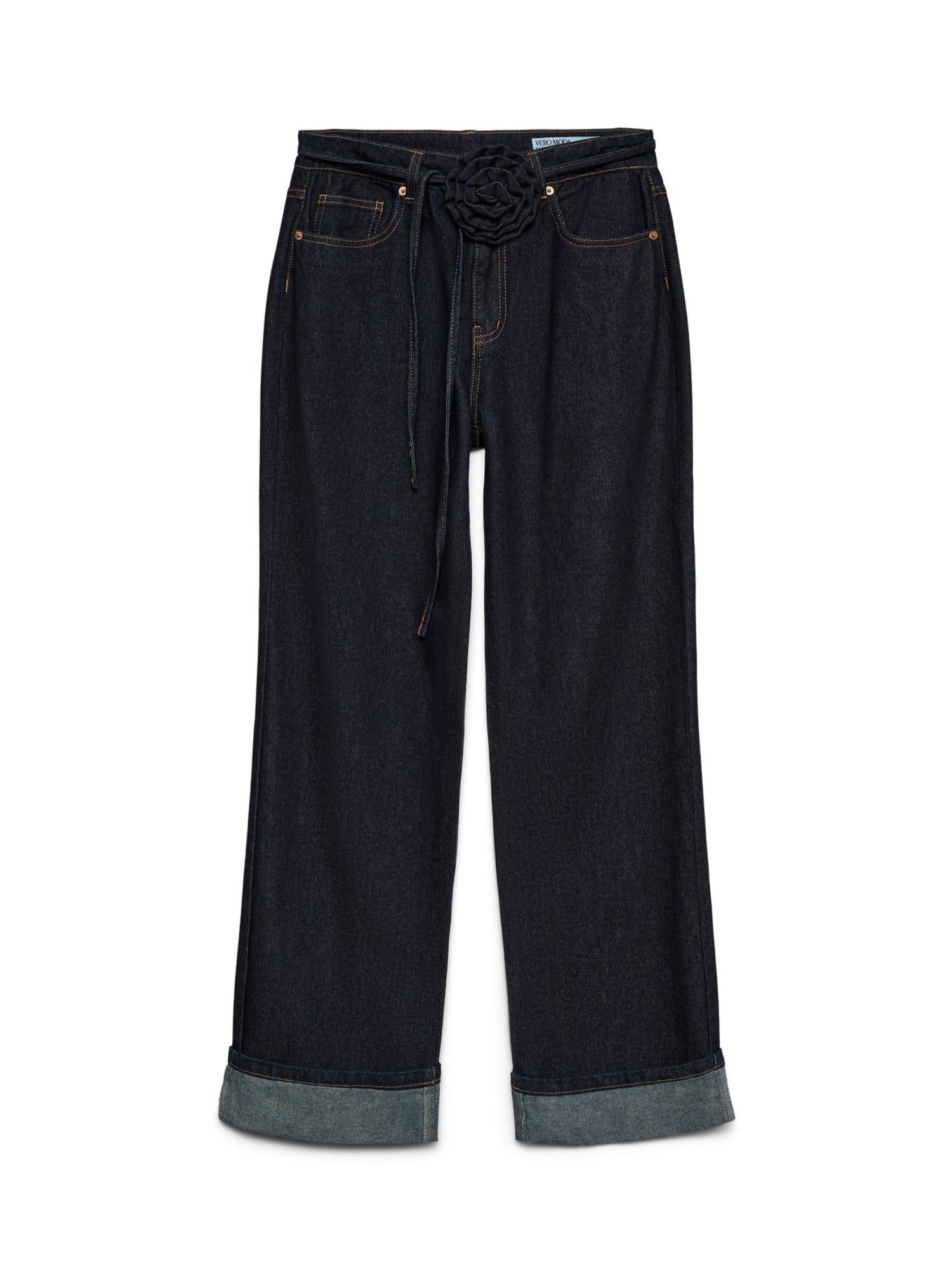 Vero Moda Jeans Donna Dark Blue Straight Fit Vmallison 10339315 Dark Blue Denim VERO MODA