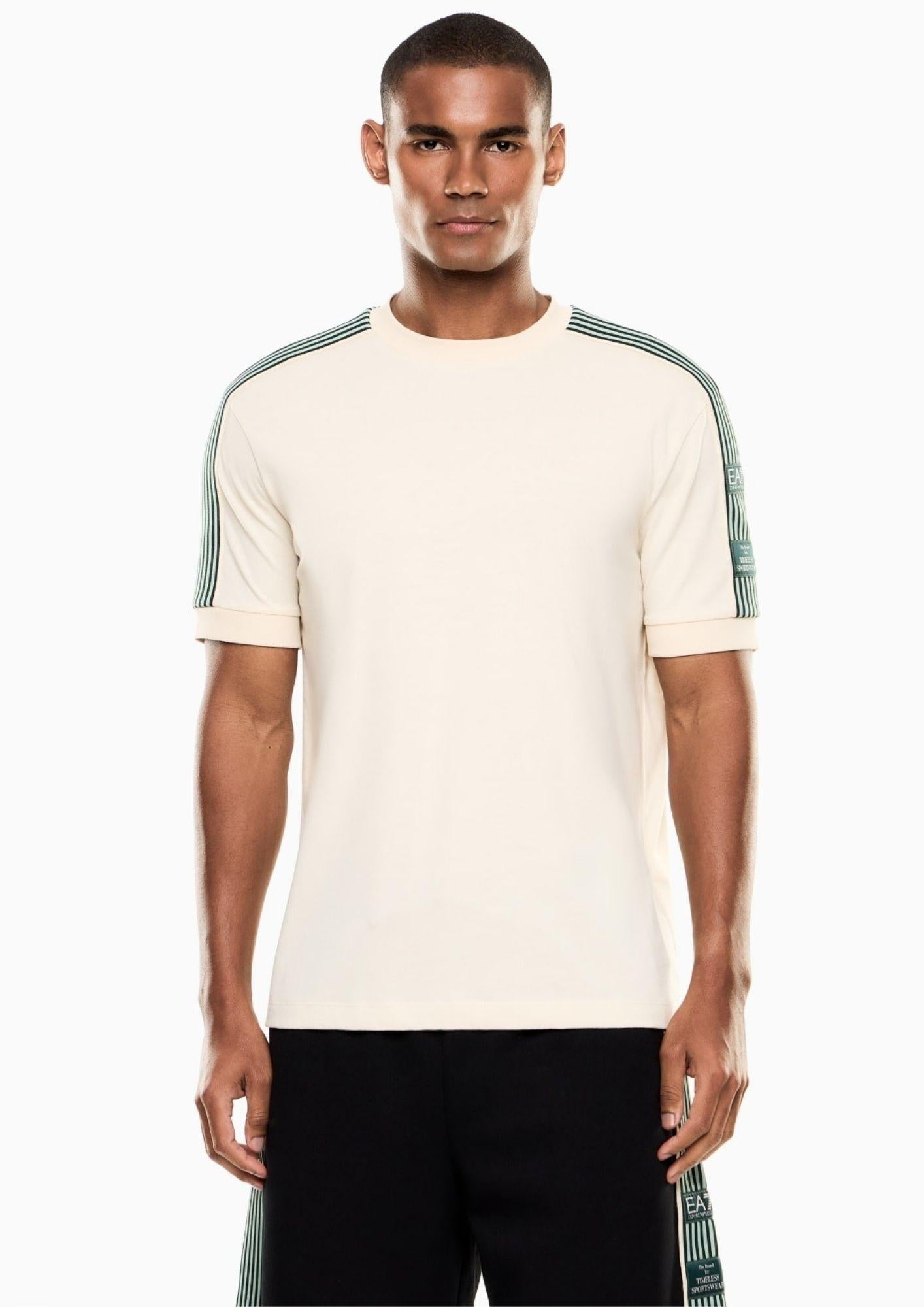 EA7 Emporio Armani T-Shirt Uomo Beige Chiaro 7M001507 AF16548 U1088 EA7 EMPORIO ARMANI