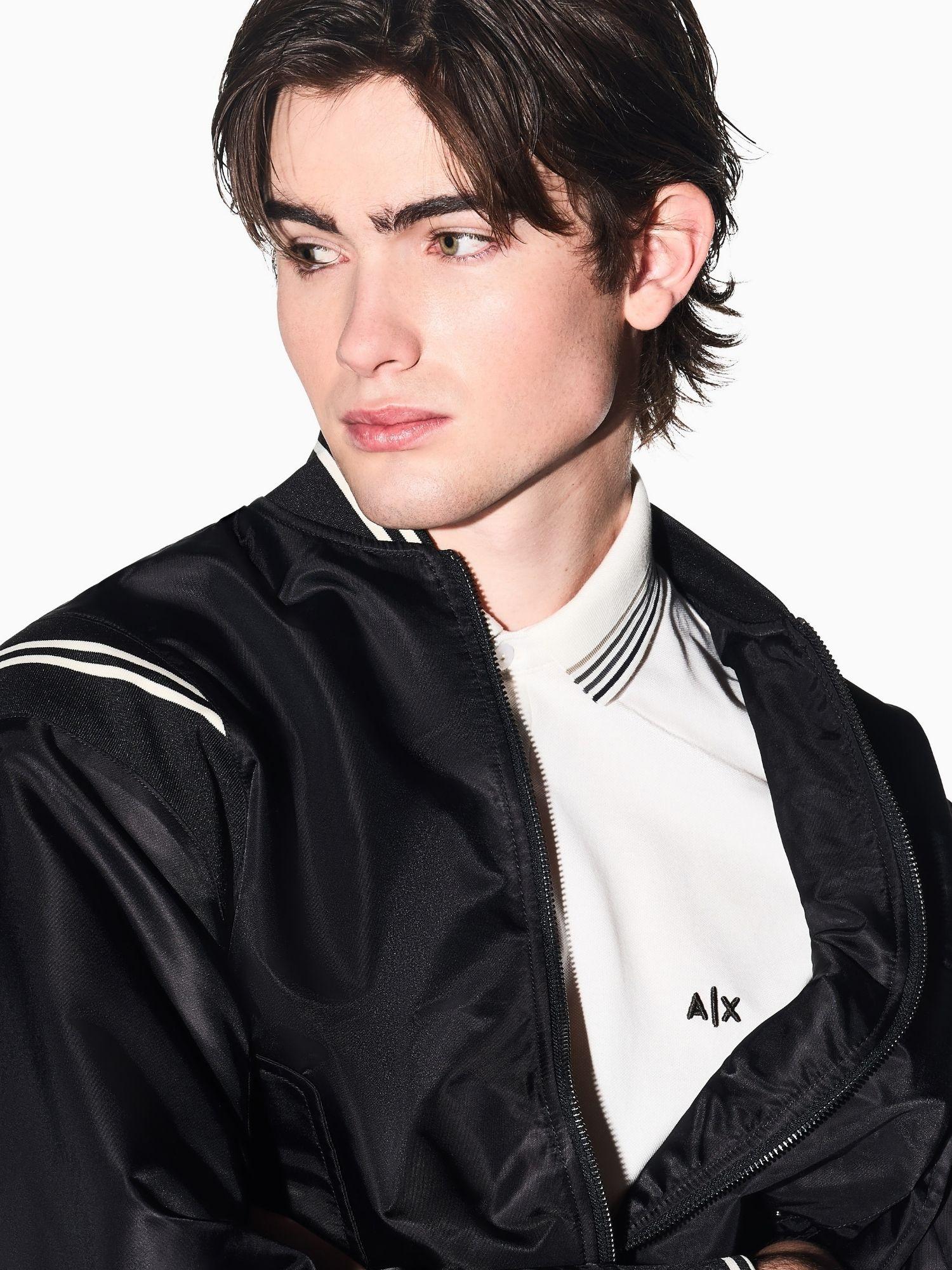 Armani Exchange Polo Uomo Bianco Crema in Piquet di Cotone Traspirante XM002326 AF13026 U1074 ARMANI EXCHANGE