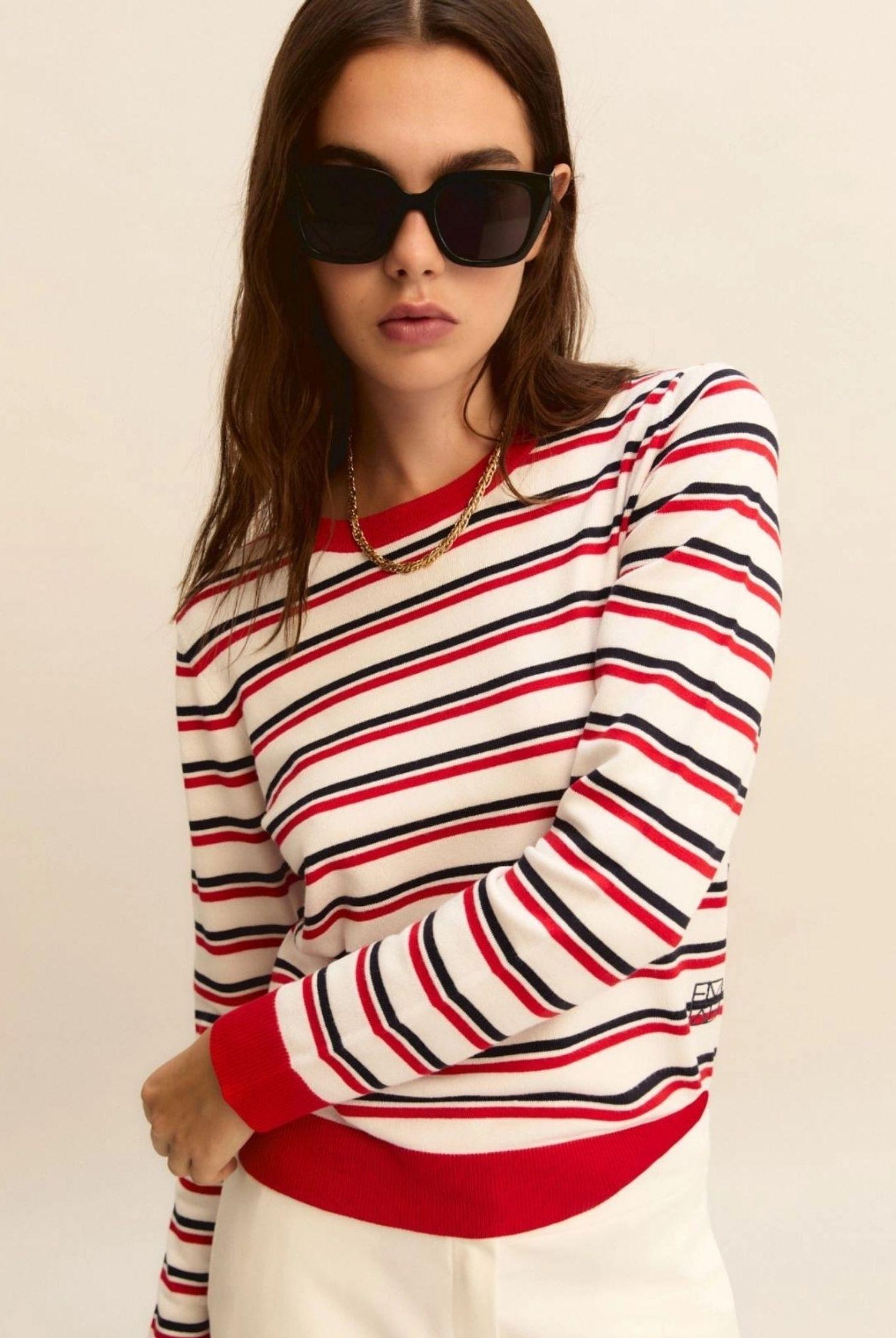 Emme Marella Maglia Donna Emmalpe Bianco 2615361171200 005 EMME MARELLA