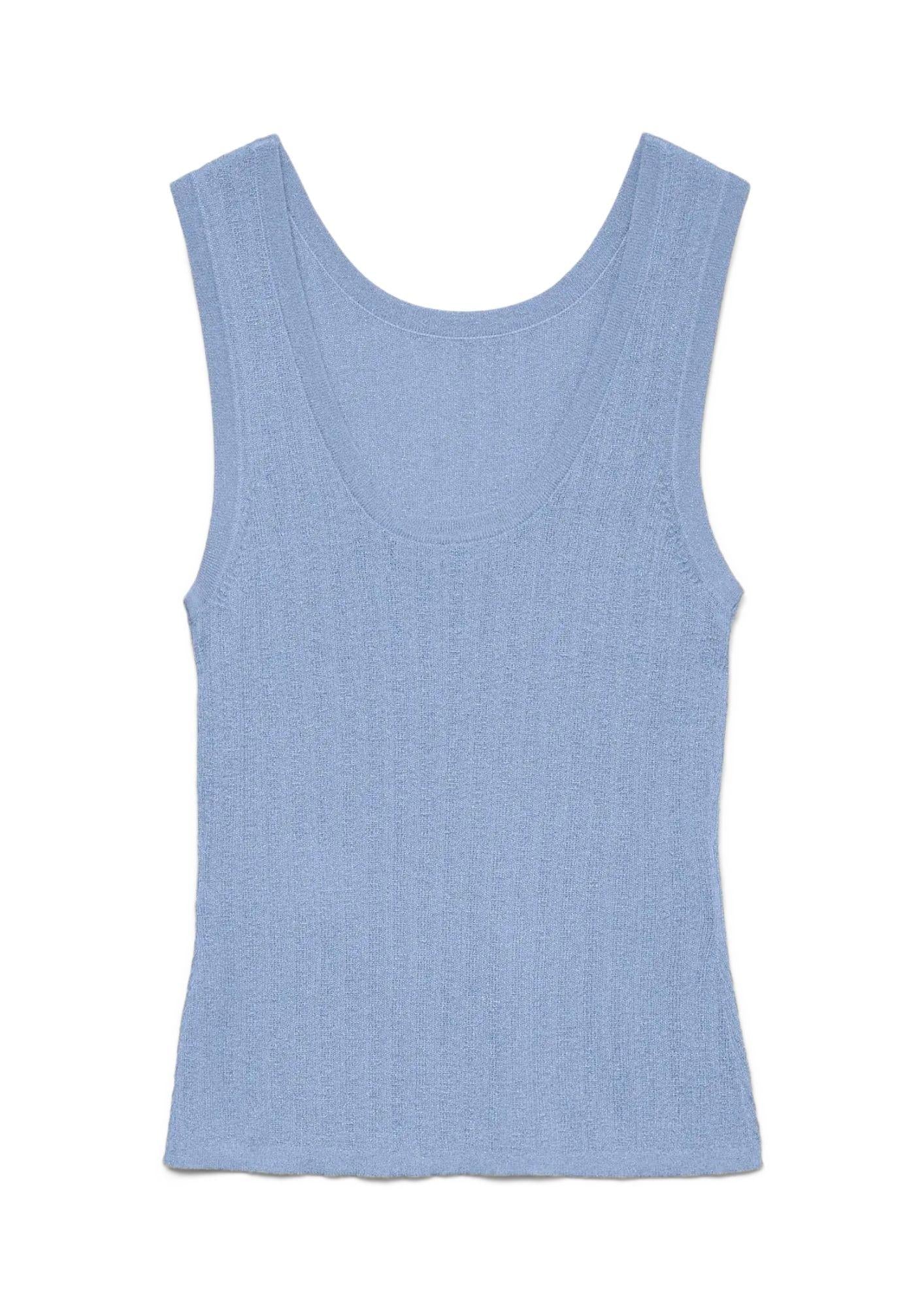 Vero Moda Top Donna Secret Blu Brunnera 10342597 Brunnera Blue VERO MODA