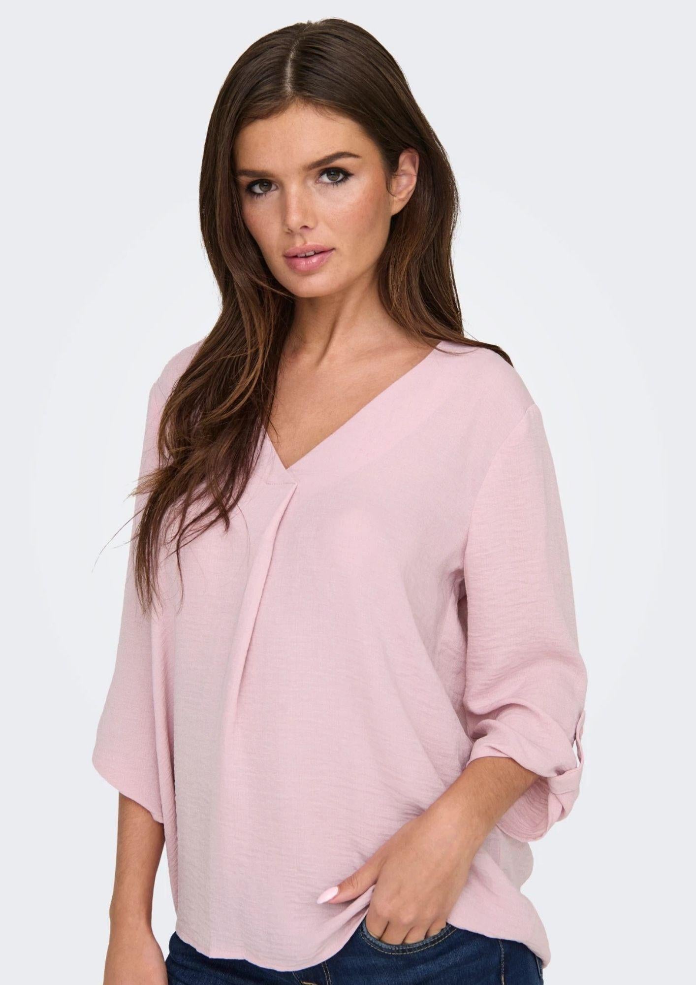 Jacqueline De Yong Top Donna Divya Rosa Malva 15226911 Bleached Mauve JACQUELINE DE YONG
