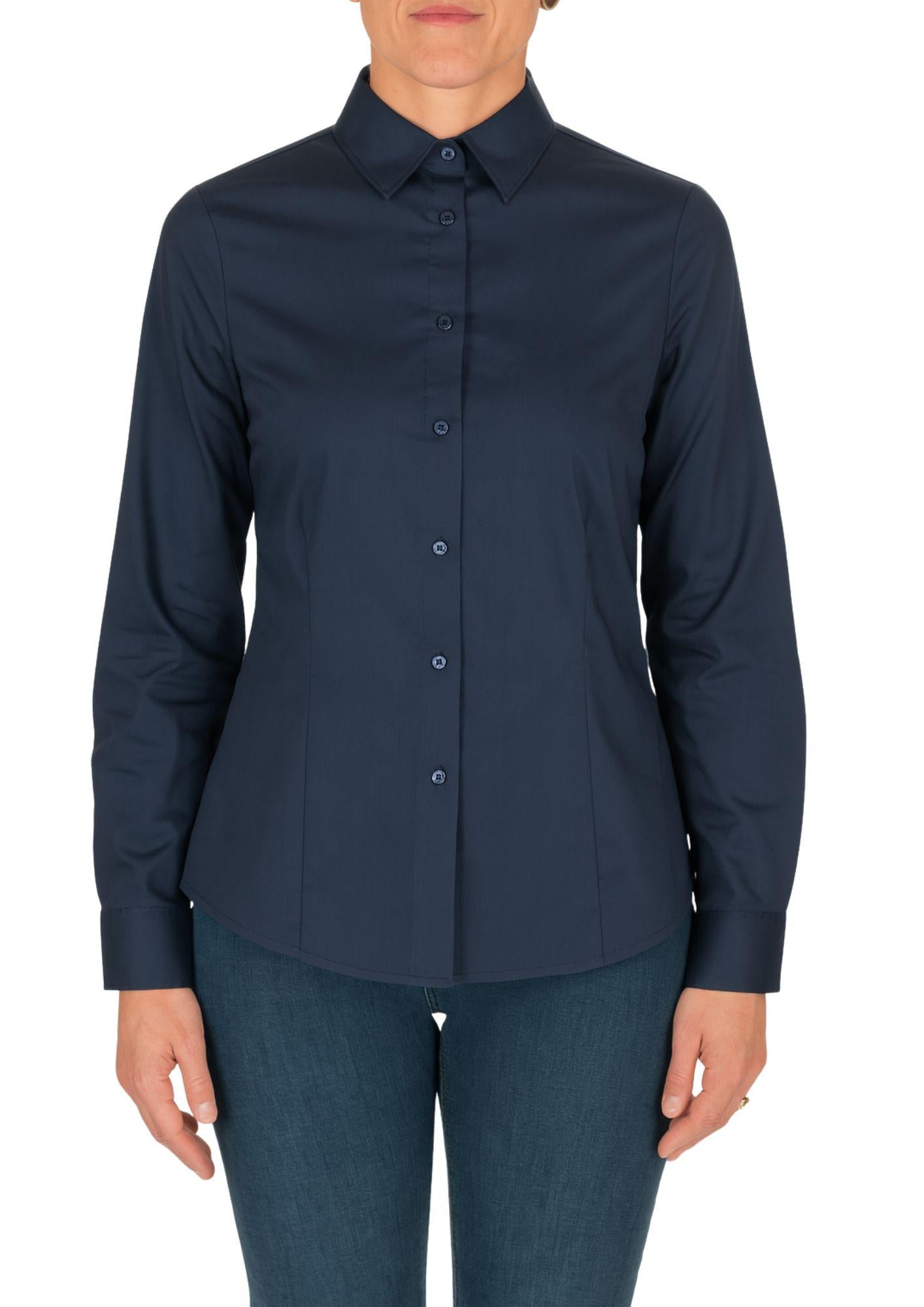 Diana Gallesi Camicia Donna Blu Navy 5233R002879N 34 DIANA GALLESI