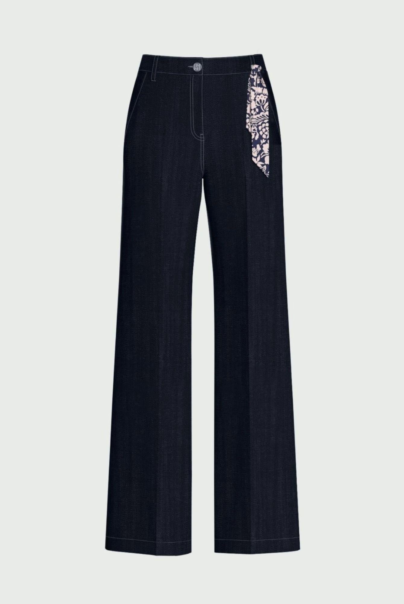 Emme Marella Pantalone Donna Emizucca Blu Denim 2615131014200 001 EMME MARELLA