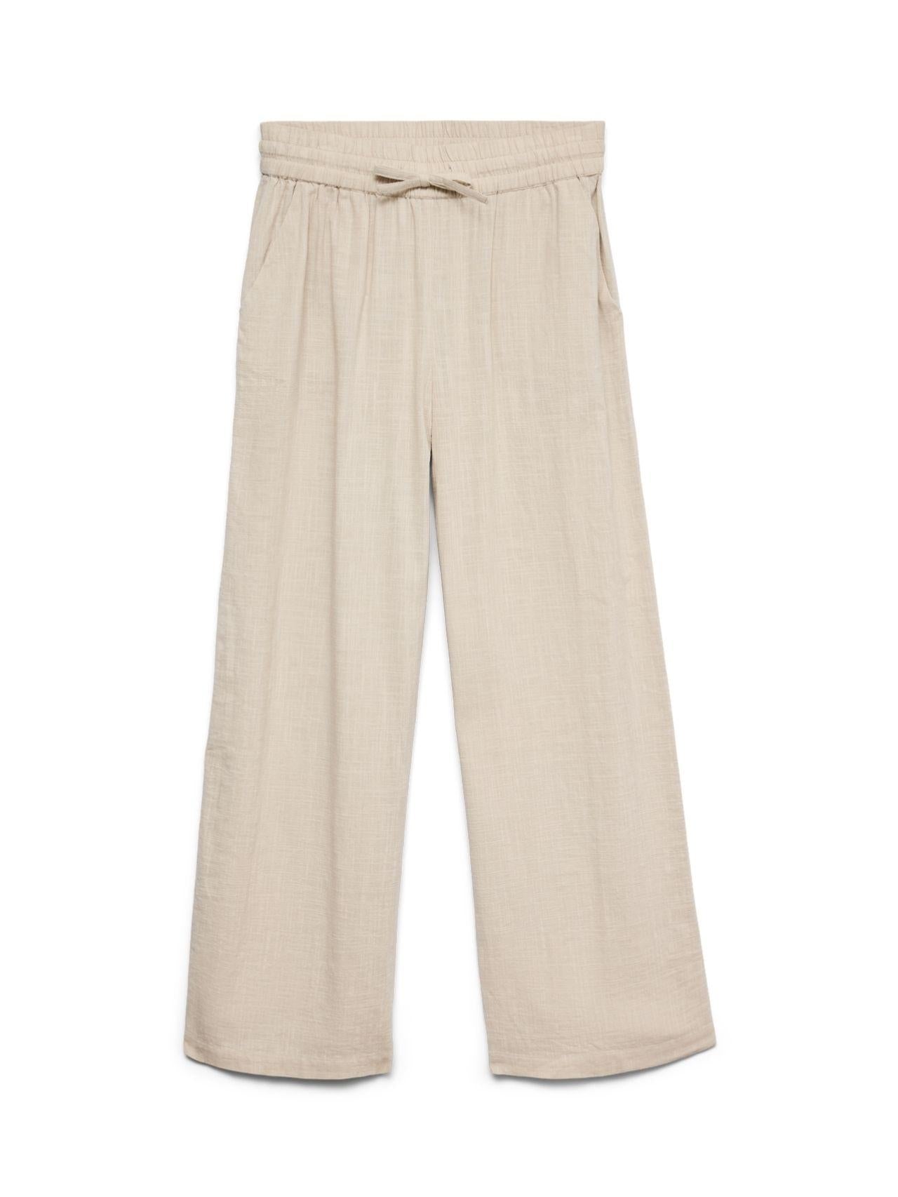 Vero Moda Pantalone Donna Caia Grigio Argento 10333796 Silver Lining VERO MODA