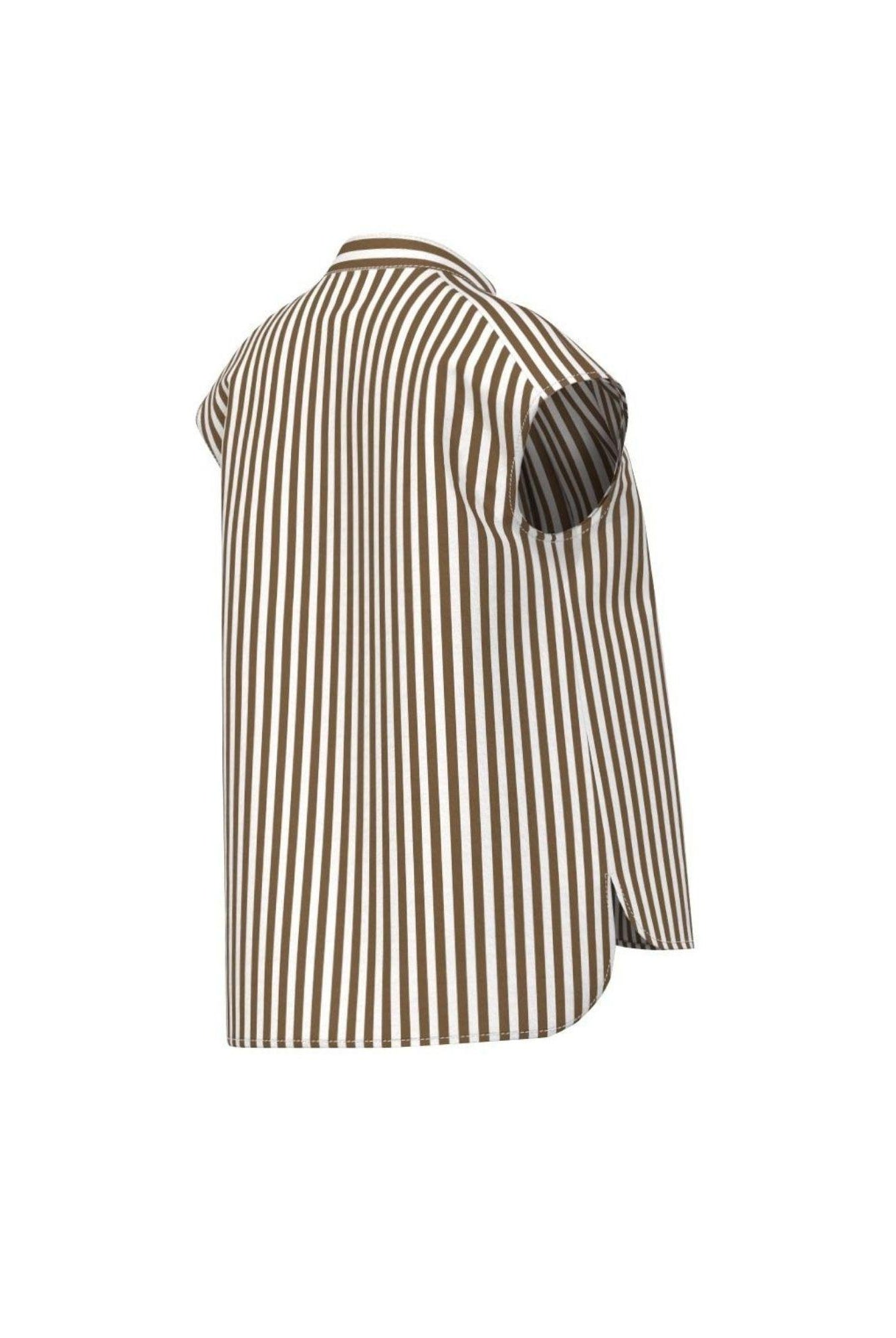 Emme Marella Camicia Donna Emmsaio Ecrù e Cammello 2615111062200 008 EMME MARELLA