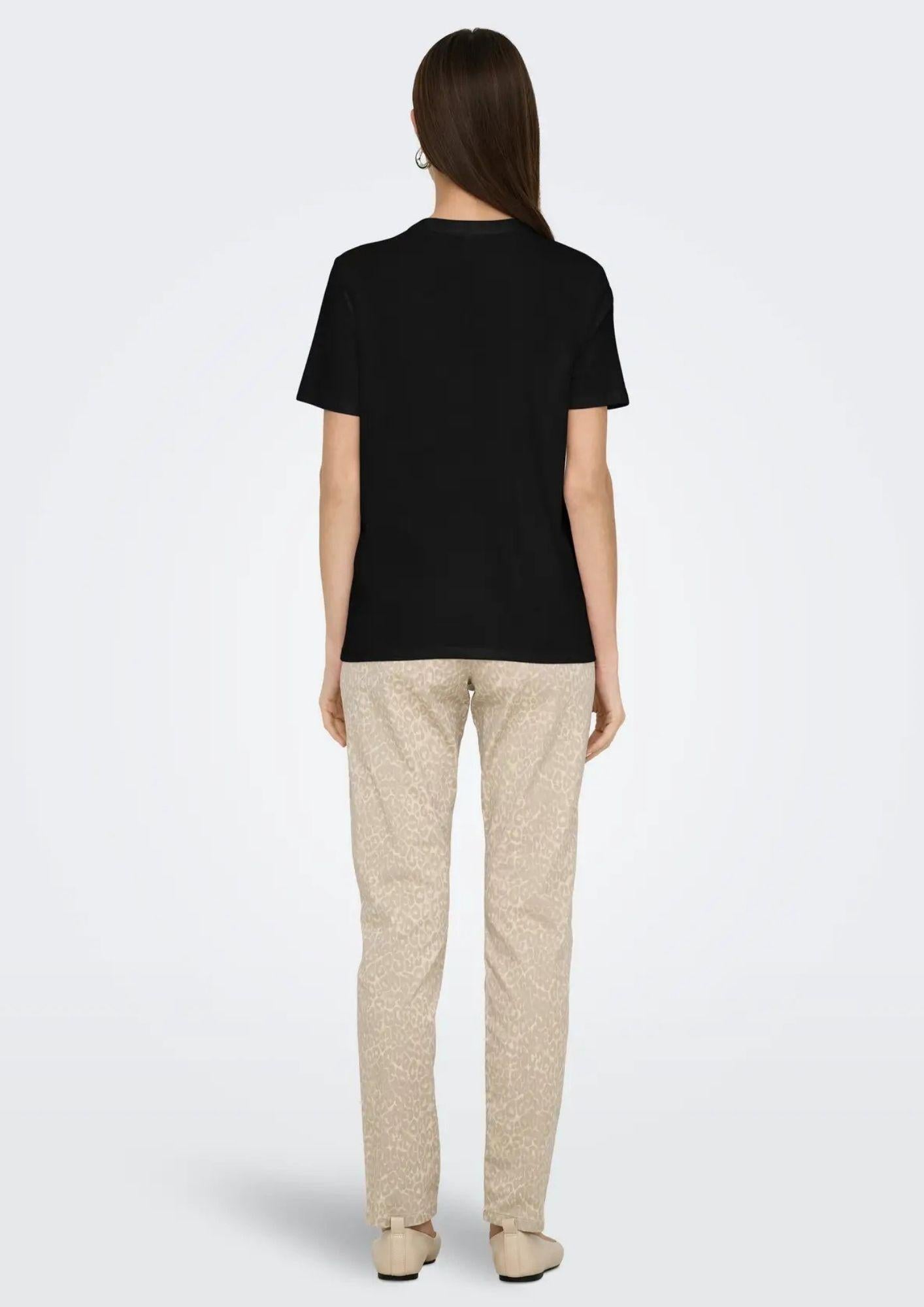 Only Top Donna Parker Nero 15343568 Black Rhinestone ONLY