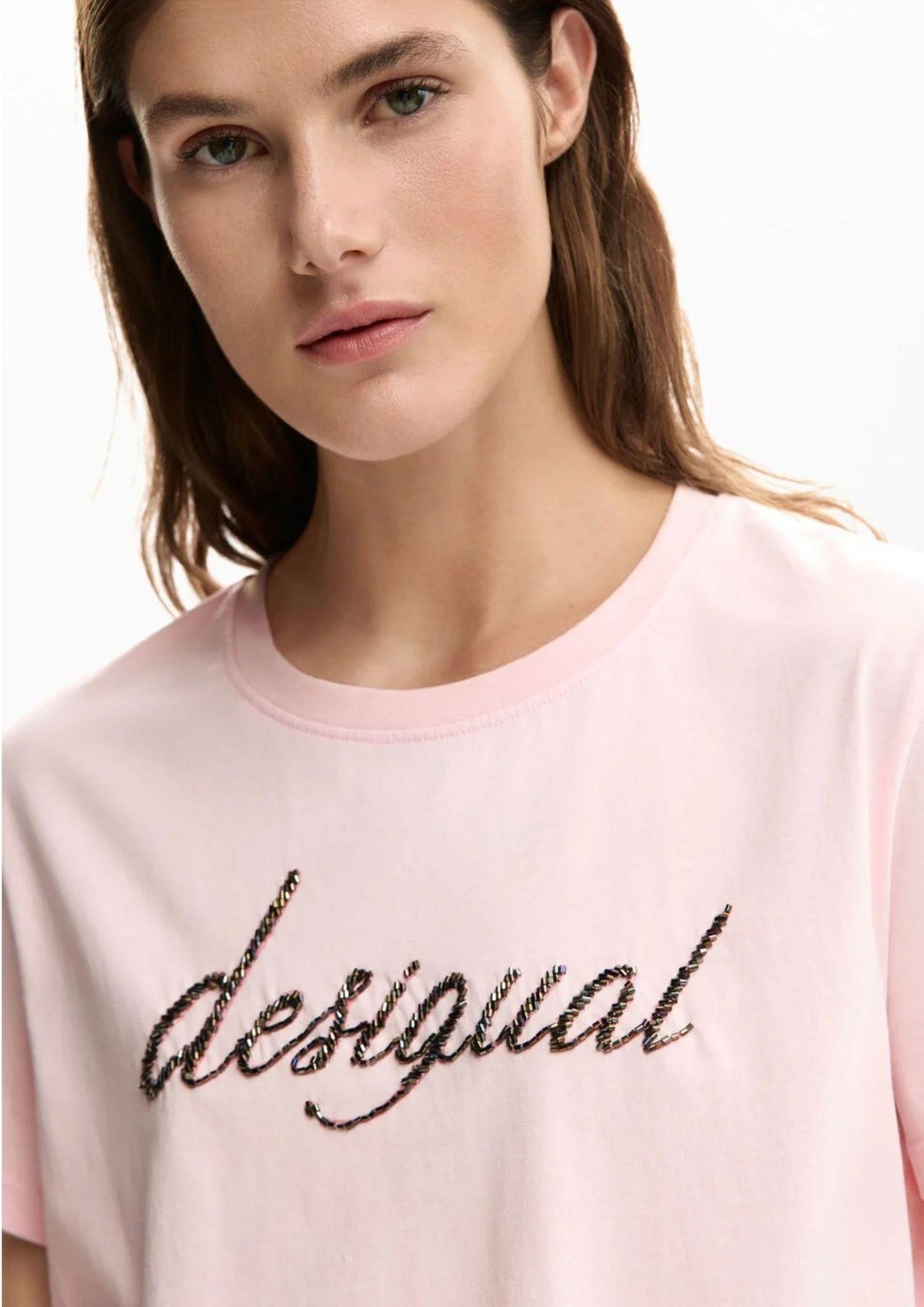 Desigual T-Shirt Donna Varsovia Rosa 26SWTK08 3025 DESIGUAL