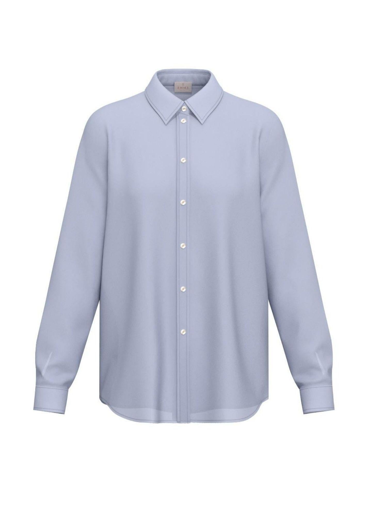 Emme Marella Camicia Donna Emmfaro Azzurra 2615111161200 003 EMME MARELLA
