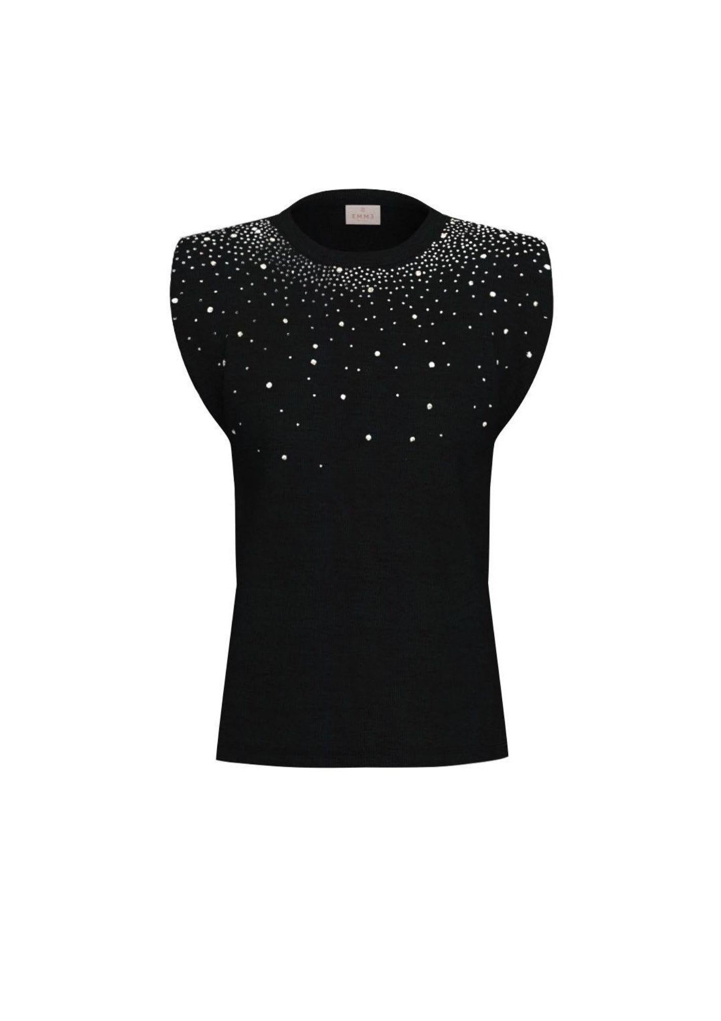 Emme Marella Maglia Donna Emmutopia Nero 2615941011200 003 EMME MARELLA