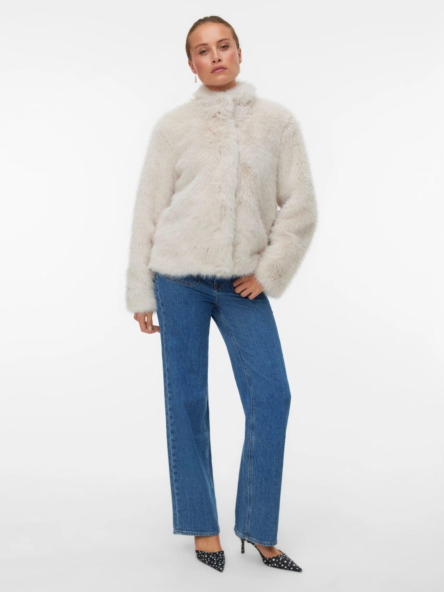 Vero Moda Giacca Invernale Donna Monroe Grey Oatmeal 10315328 Oatmeal VERO MODA