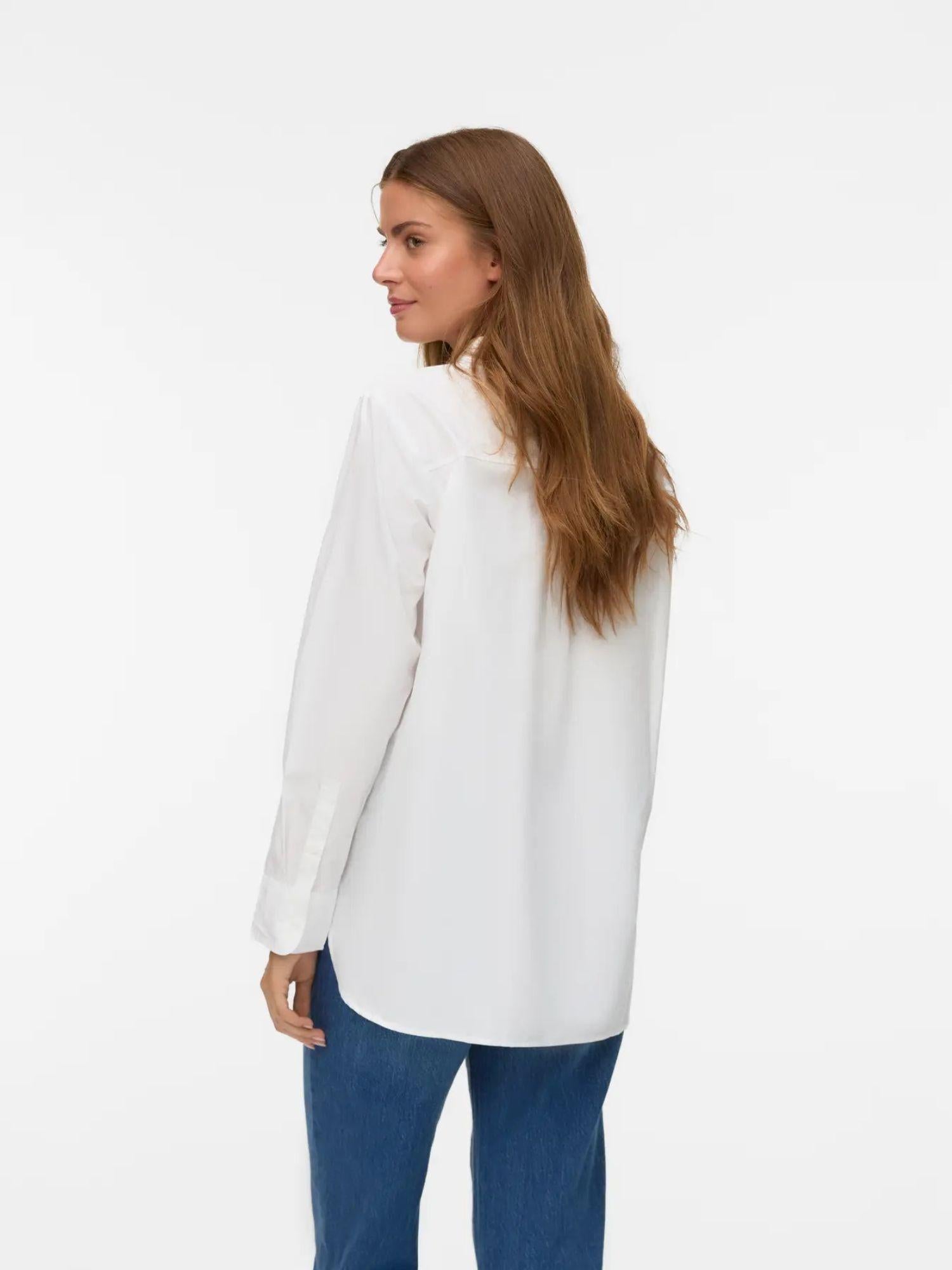Vero Moda Camicia Donna Bianco Vmelina 10336329 Bright White VERO MODA