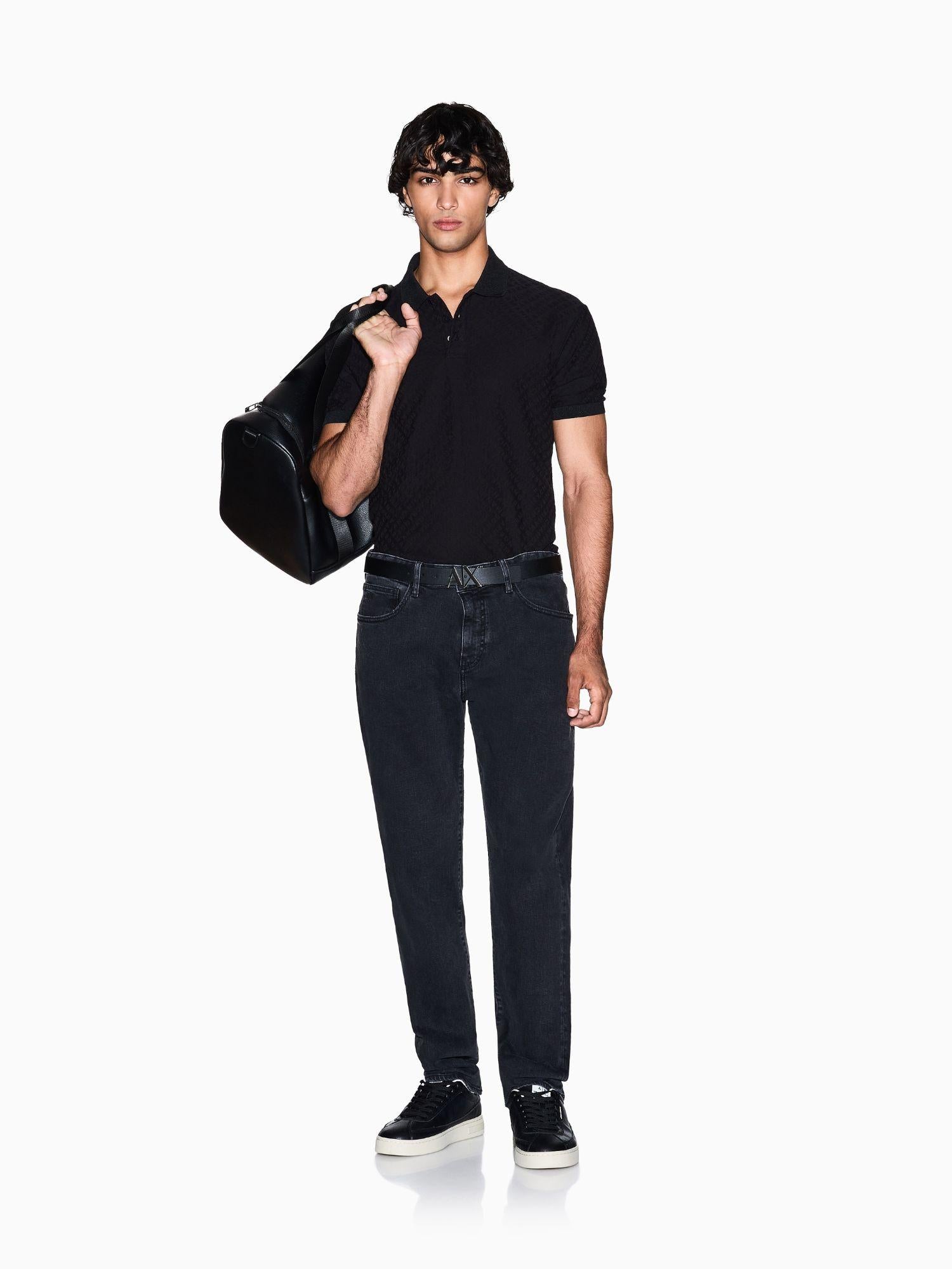 Armani Exchange Jeans Uomo Skinny Stone Washed Grigio XM001512 AF14604 M8088 ARMANI EXCHANGE