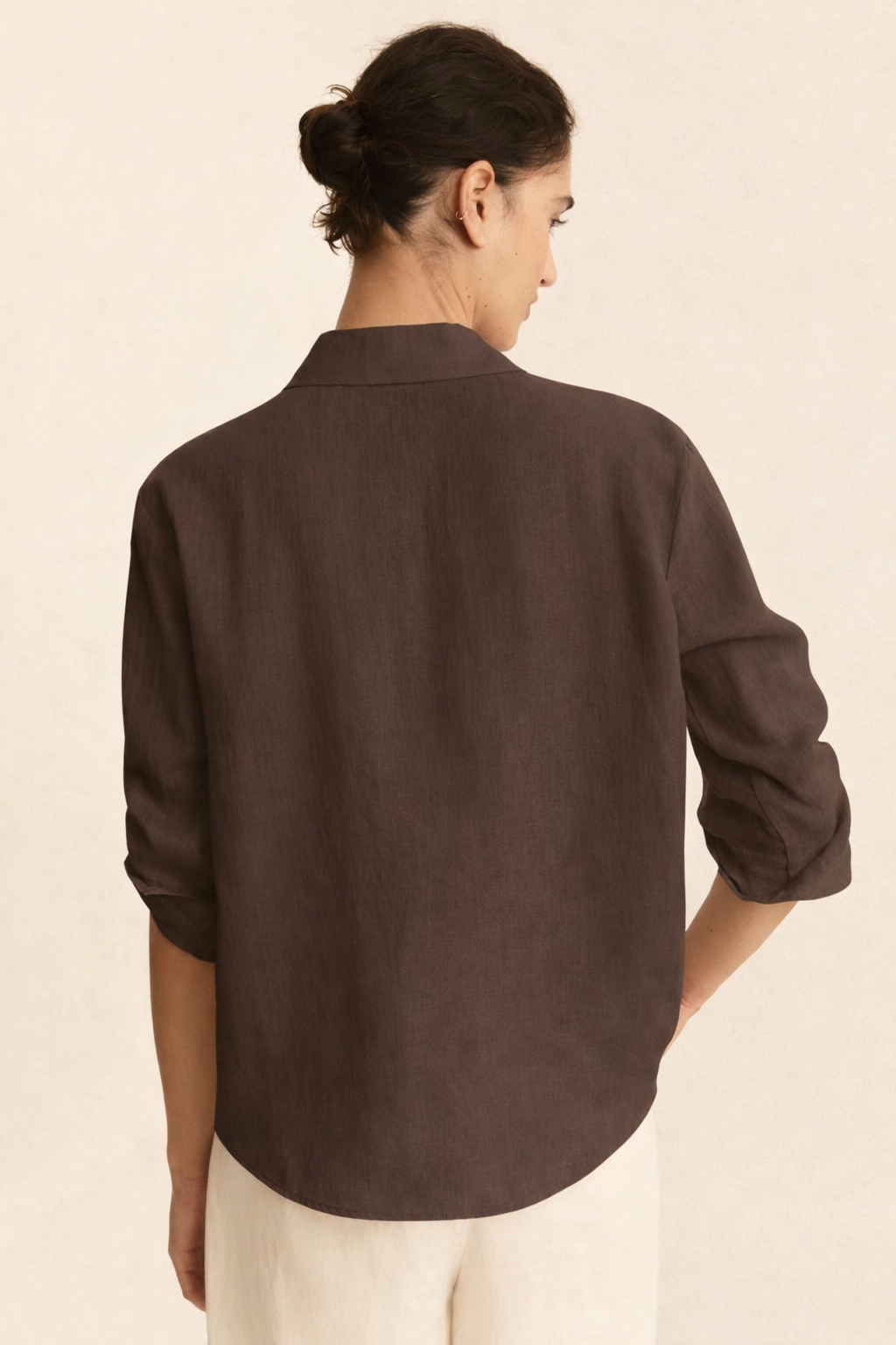 Emme Marella Camicia Donna Emigirello Marrone 2615111122200 005 EMME MARELLA