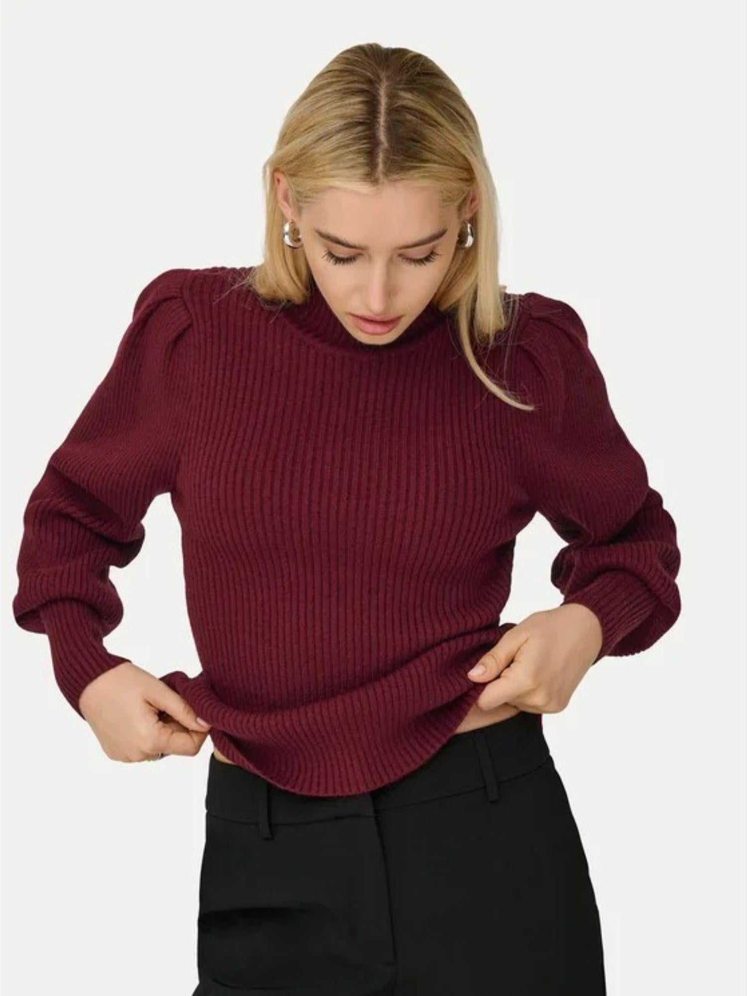 Only Pullover Donna Katia Rosso 15232494 Cabernet ONLY