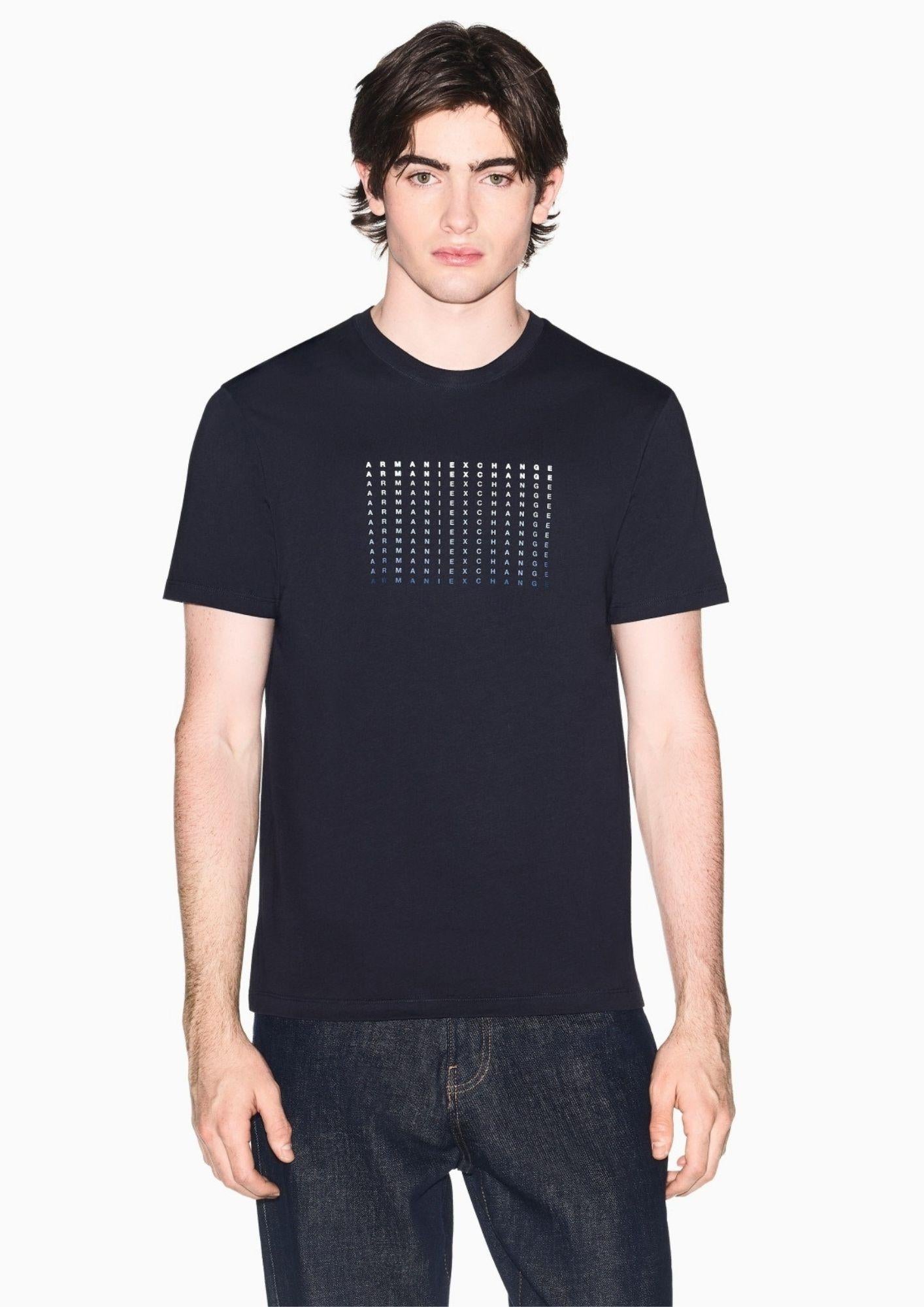 Armani Exchange T-Shirt Uomo Blu Navy XM002519 AF10334 UB101 ARMANI EXCHANGE