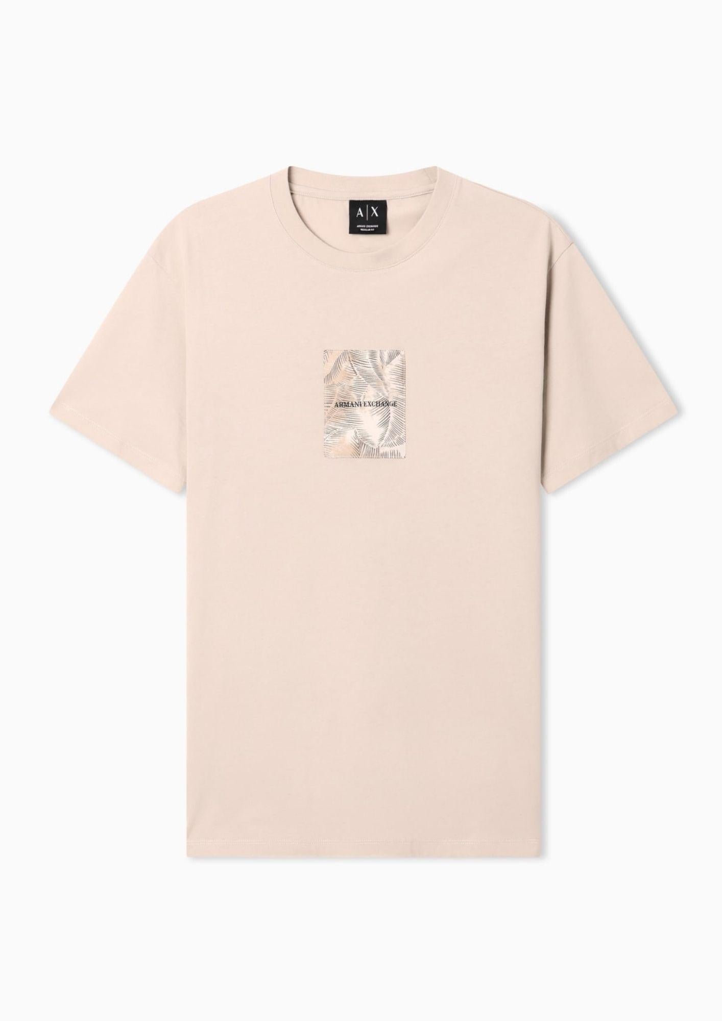 Armani Exchange T-Shirt Uomo Beige XM002501 AF10356 U8144 ARMANI EXCHANGE