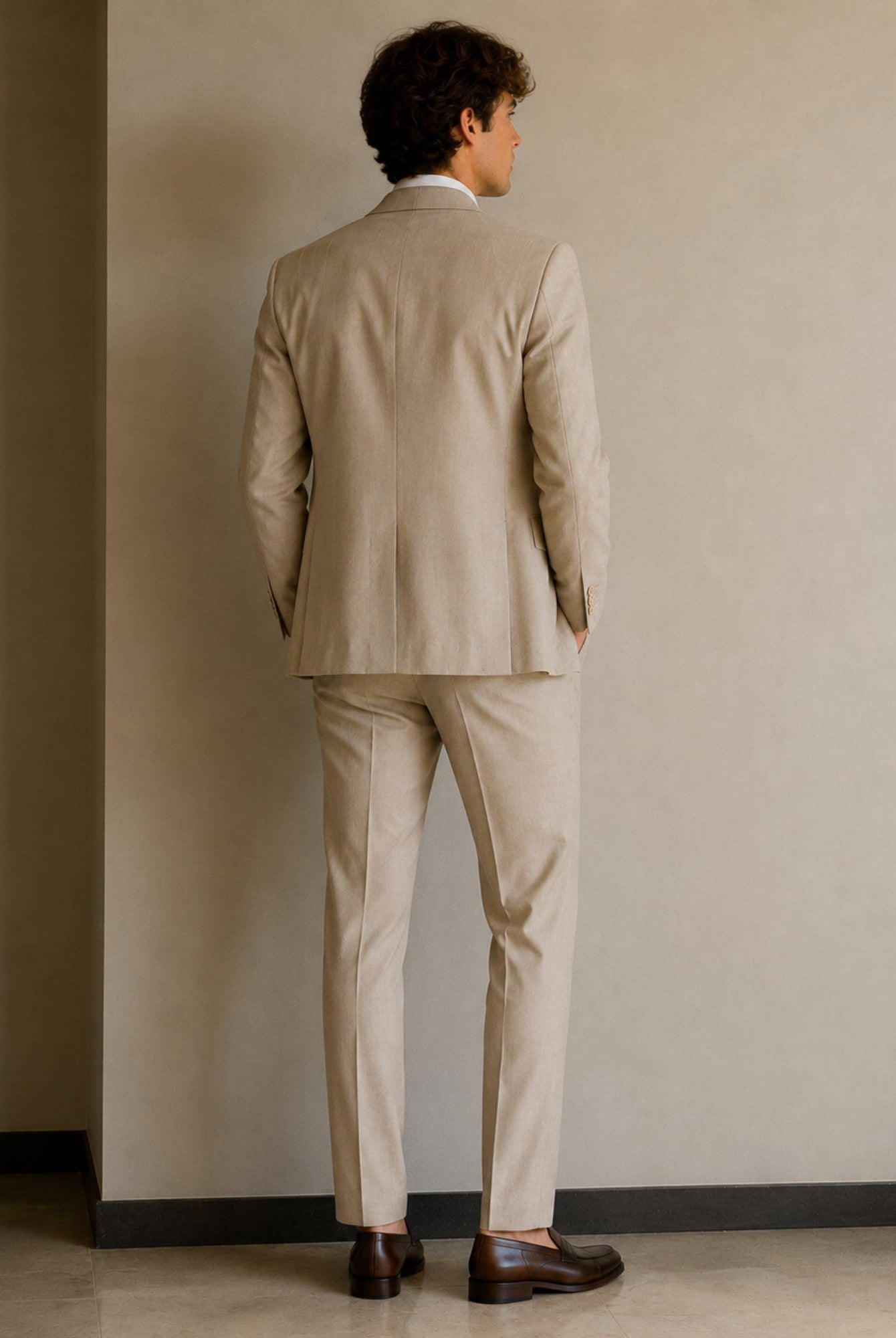 Sergio Cipriani Abito Uomo Grisaglia Beige GT-10132 10000344 SERGIO CIPRIANI