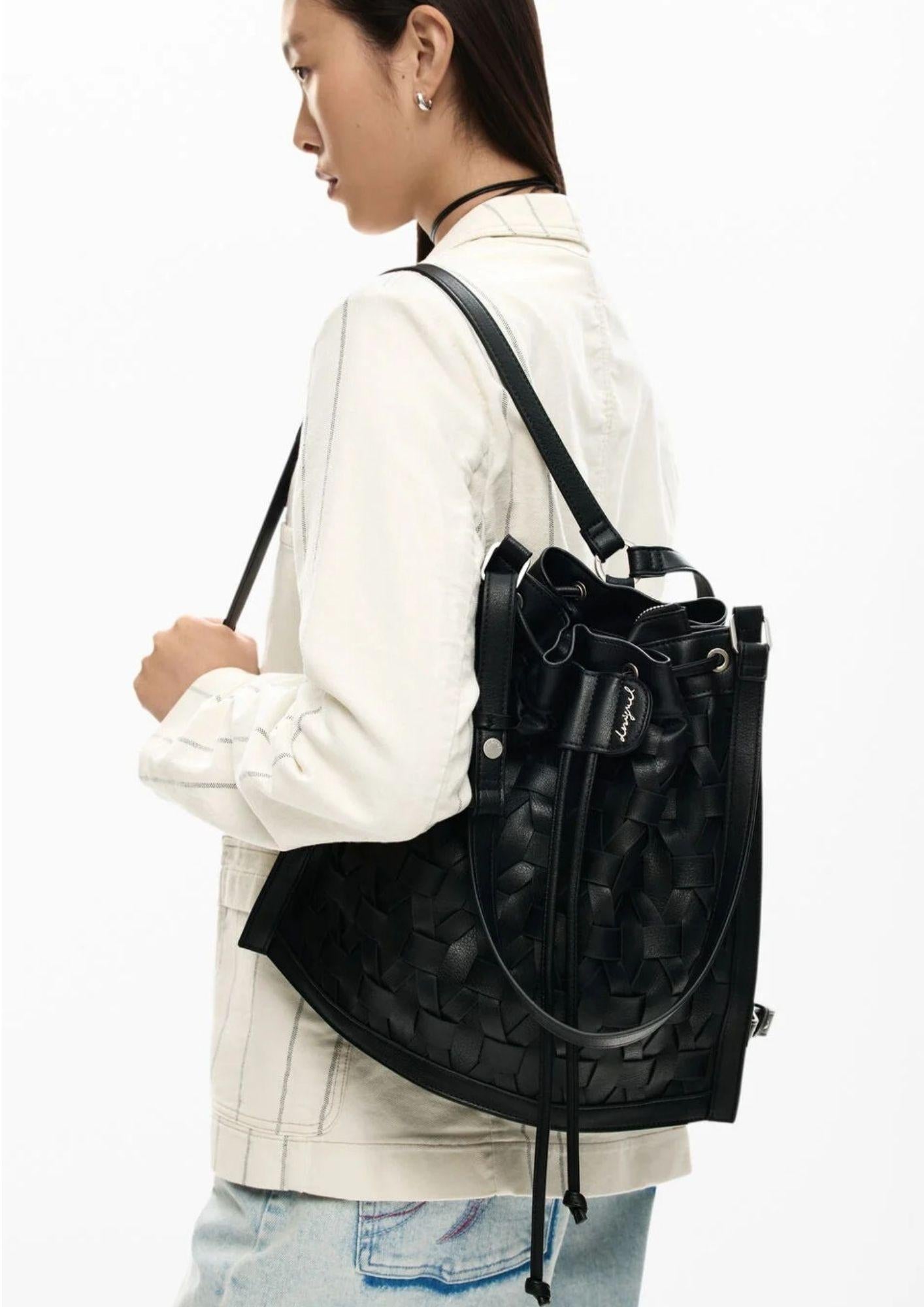 Desigual Zaino Donna Backargon Black Harlan Nero 26SAKP13 2000 DESIGUAL