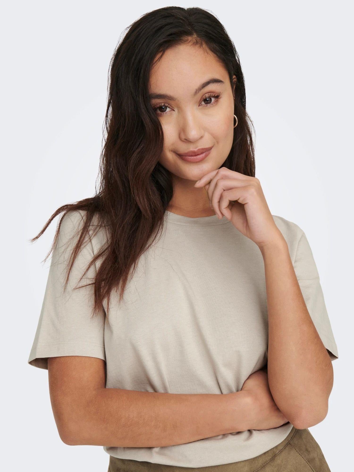 Only T-Shirt Donna Silver Lining Onlonly 15270390 Silver Lining ONLY