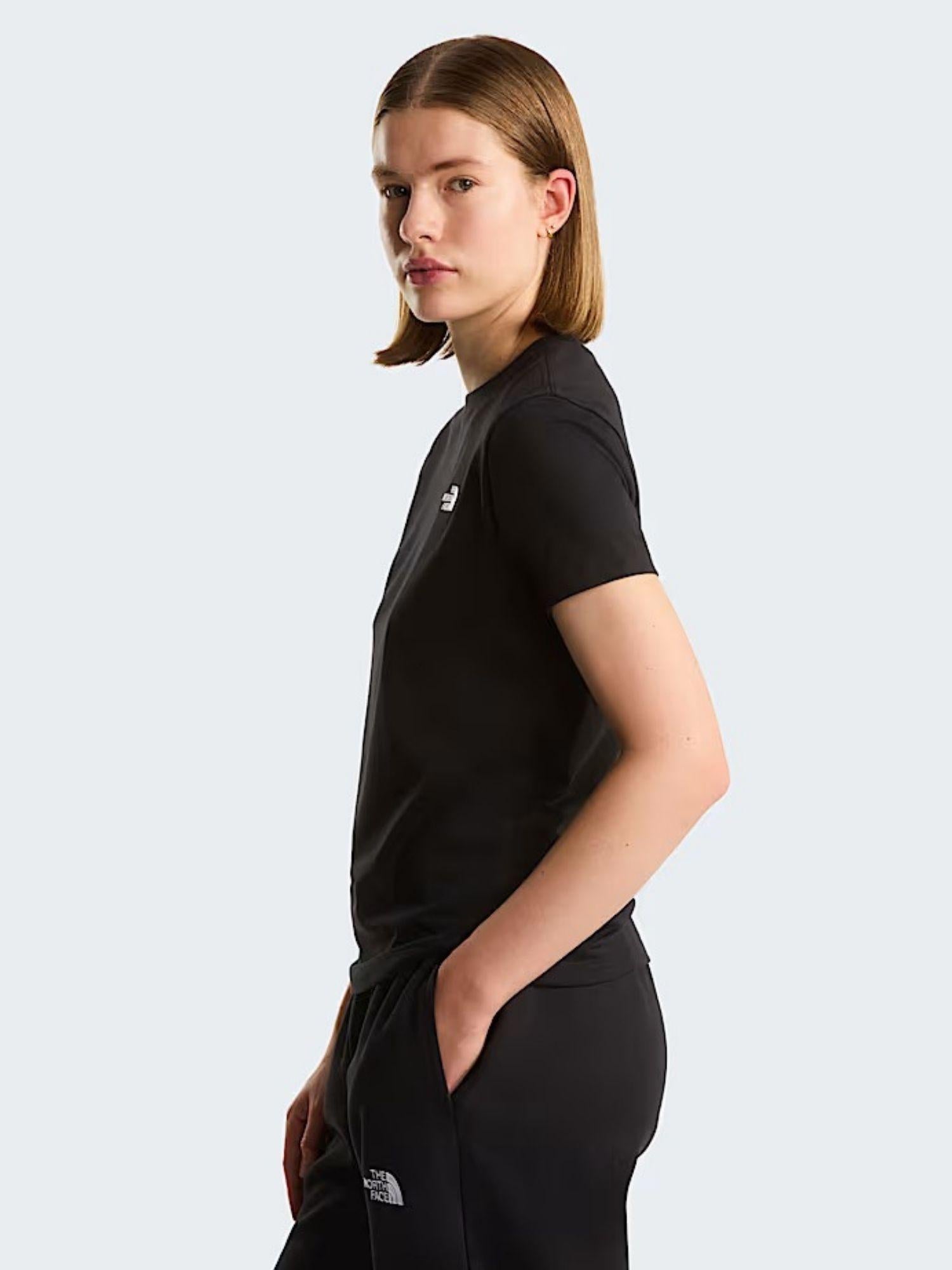The North Face T-Shirt Donna Nera Evolution Simple Dome Slim NF0A8FX7 JK3 THE NORTH FACE