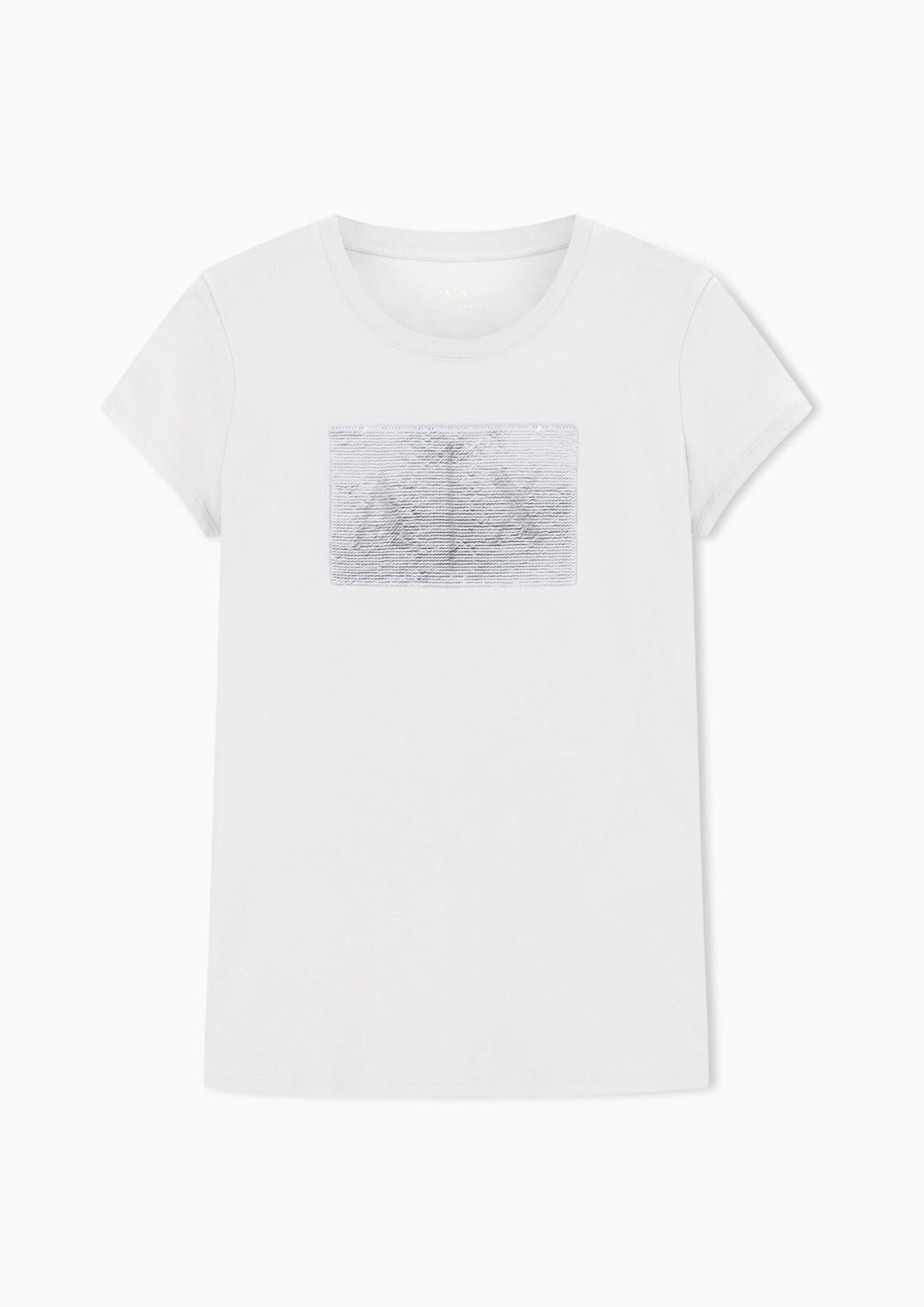 Armani Exchange T-Shirt Donna Bianca 8NYTDL YJ73Z 6110 ARMANI EXCHANGE