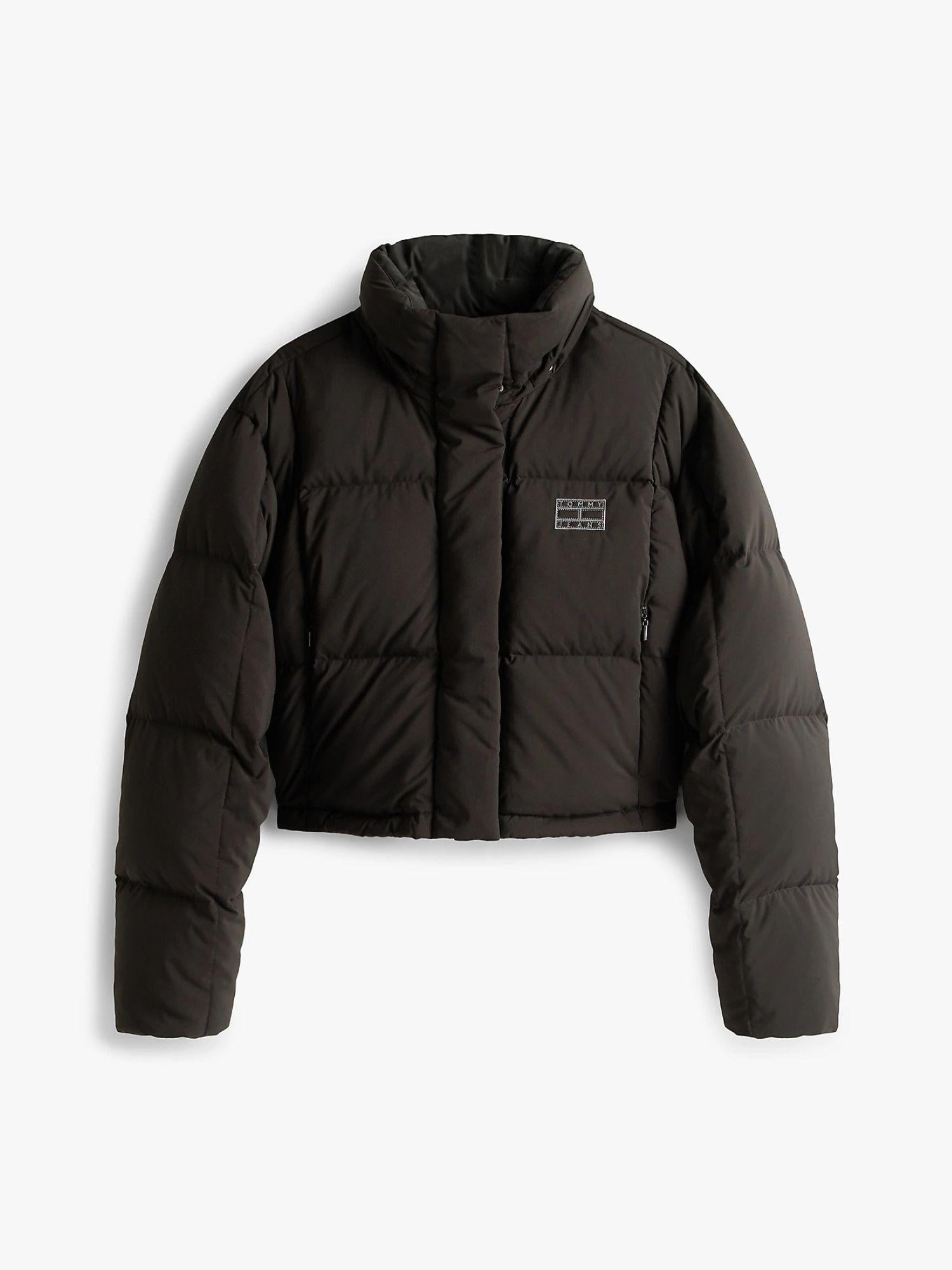 Tommy Hilfiger Piumino Donna Alaska Cropped Fit Nero DW0DW21624 BDS TOMMY HILFIGER