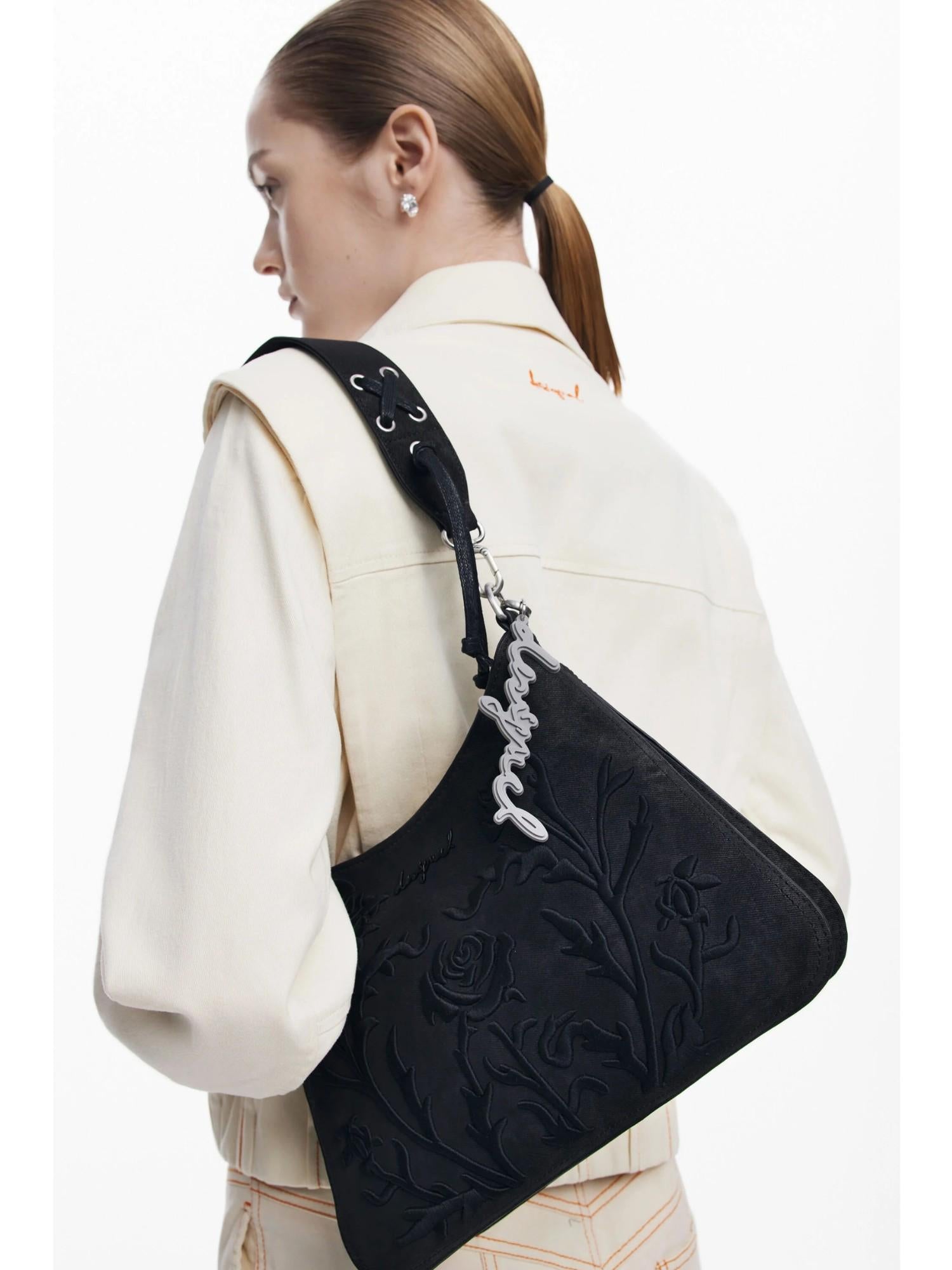 Desigual Borsa piccola con incisioni 3D Donna Nero 25WAXP40 2000 DESIGUAL