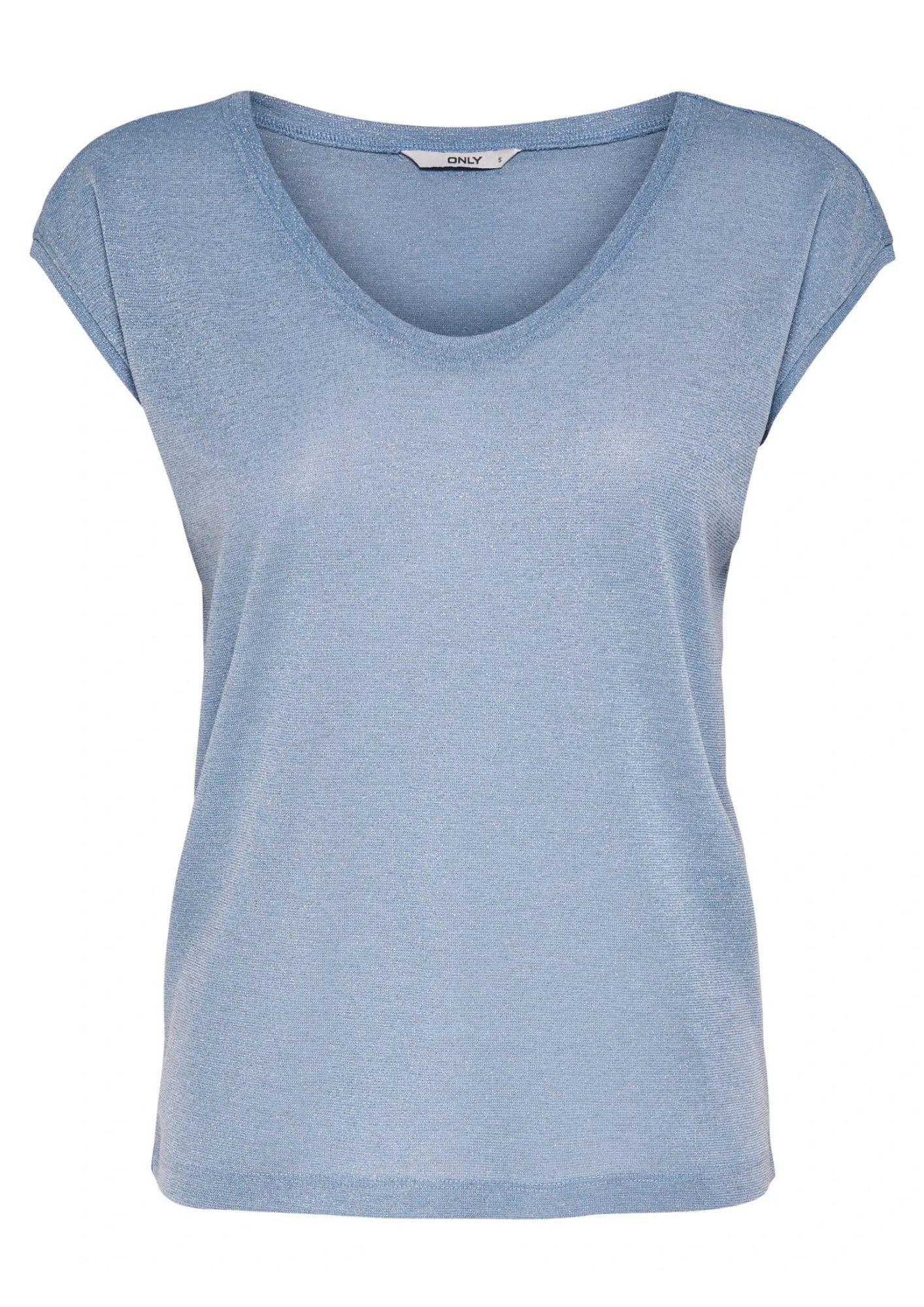 Top Only Donna Silvery Azzurro 15136069 Halogen Blue ONLY