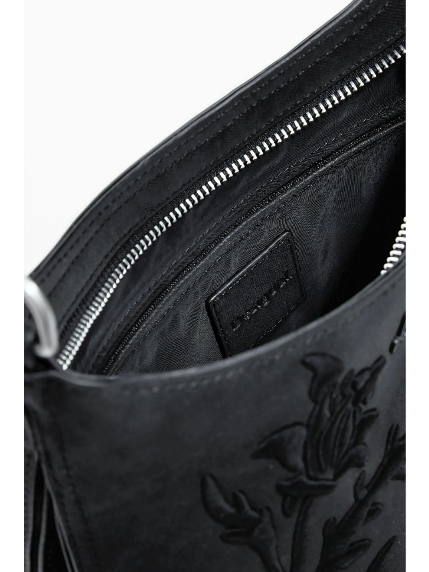 Desigual Borsa piccola con incisioni 3D Donna Nero 25WAXP40 2000 DESIGUAL