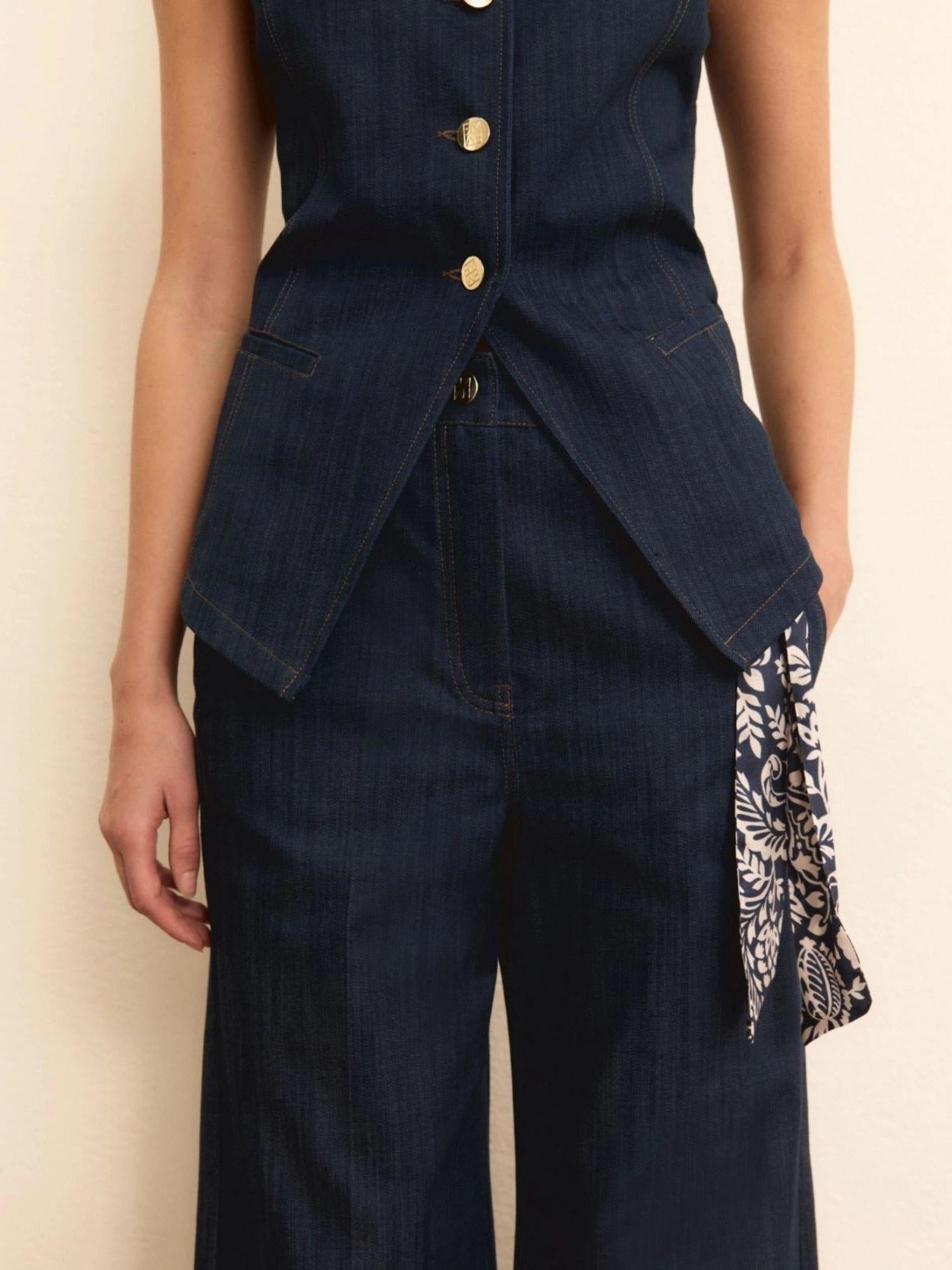 Emme Marella Pantalone Donna Emizucca Blu Denim 2615131014200 001 EMME MARELLA