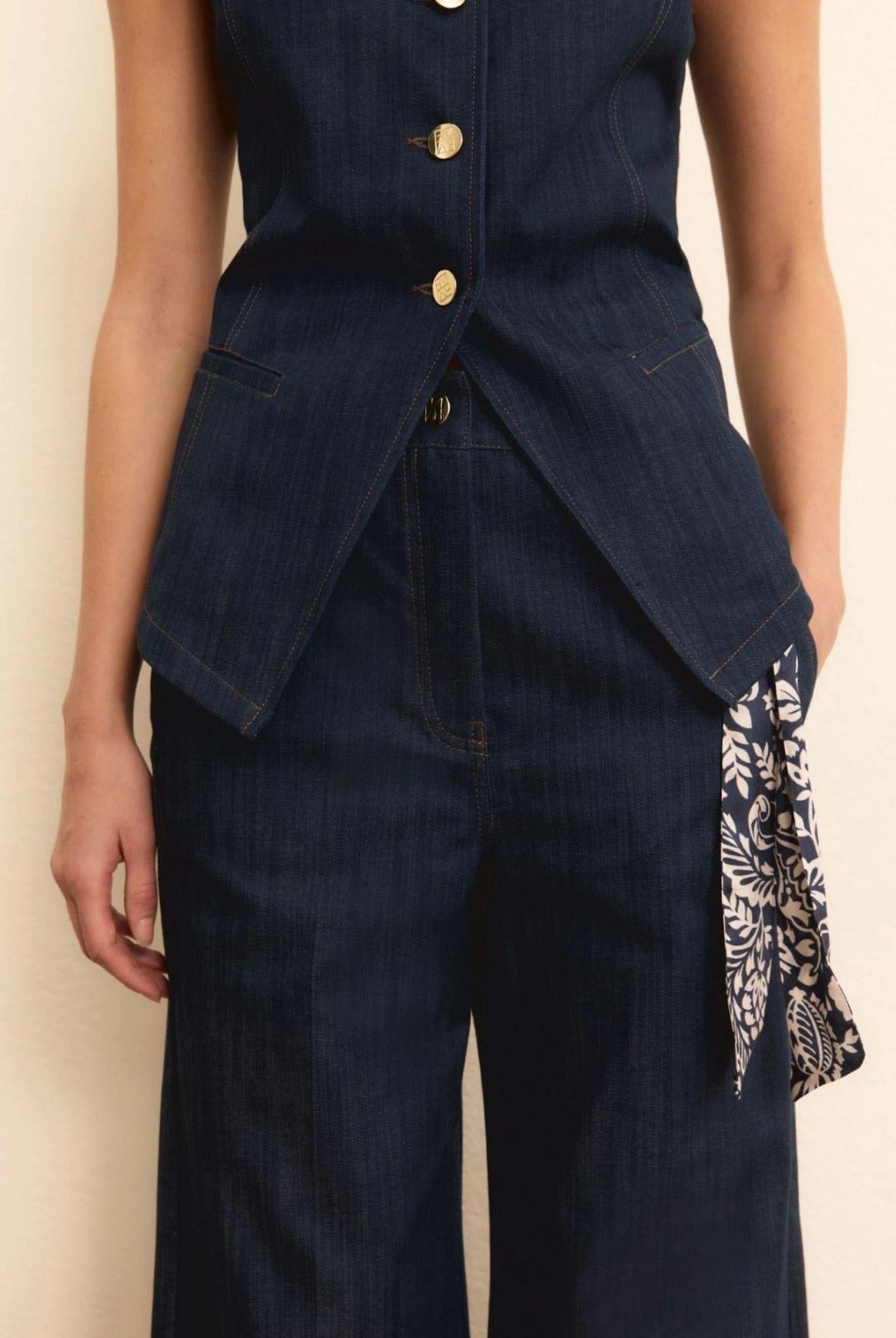 Emme Marella Pantalone Donna Emizucca Blu Denim 2615131014200 001 EMME MARELLA