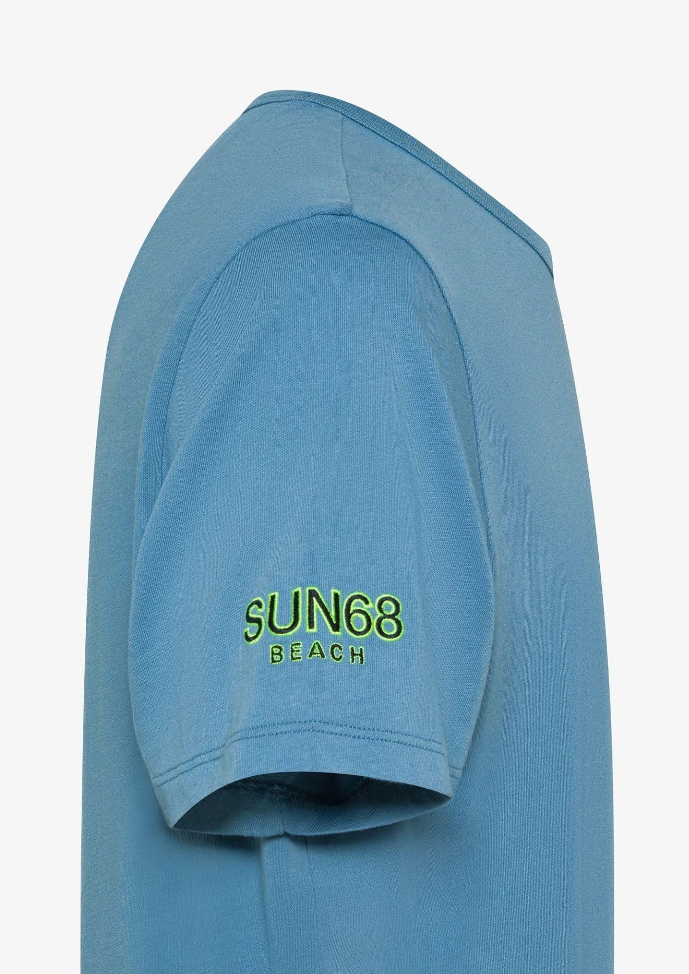 Sun68 T-Shirt Uomo Blu Avio T36140 56 SUN68