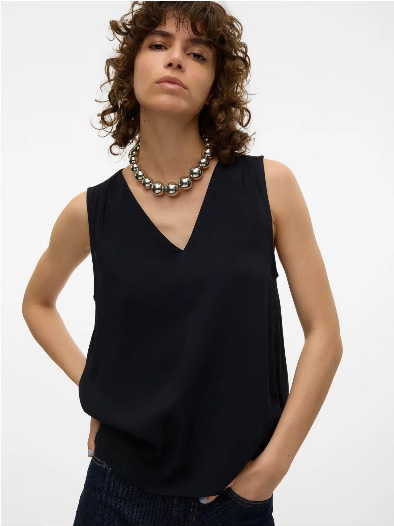 Vero Moda Top Donna Easy Nero 10301759 Black VERO MODA