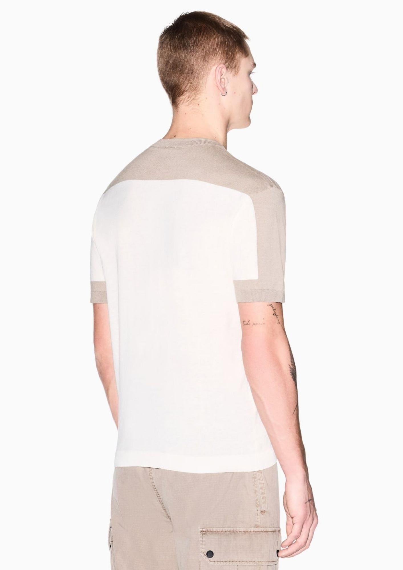 Armani Exchange Maglia Uomo Crema XM002153 AF22062 M1297 ARMANI EXCHANGE